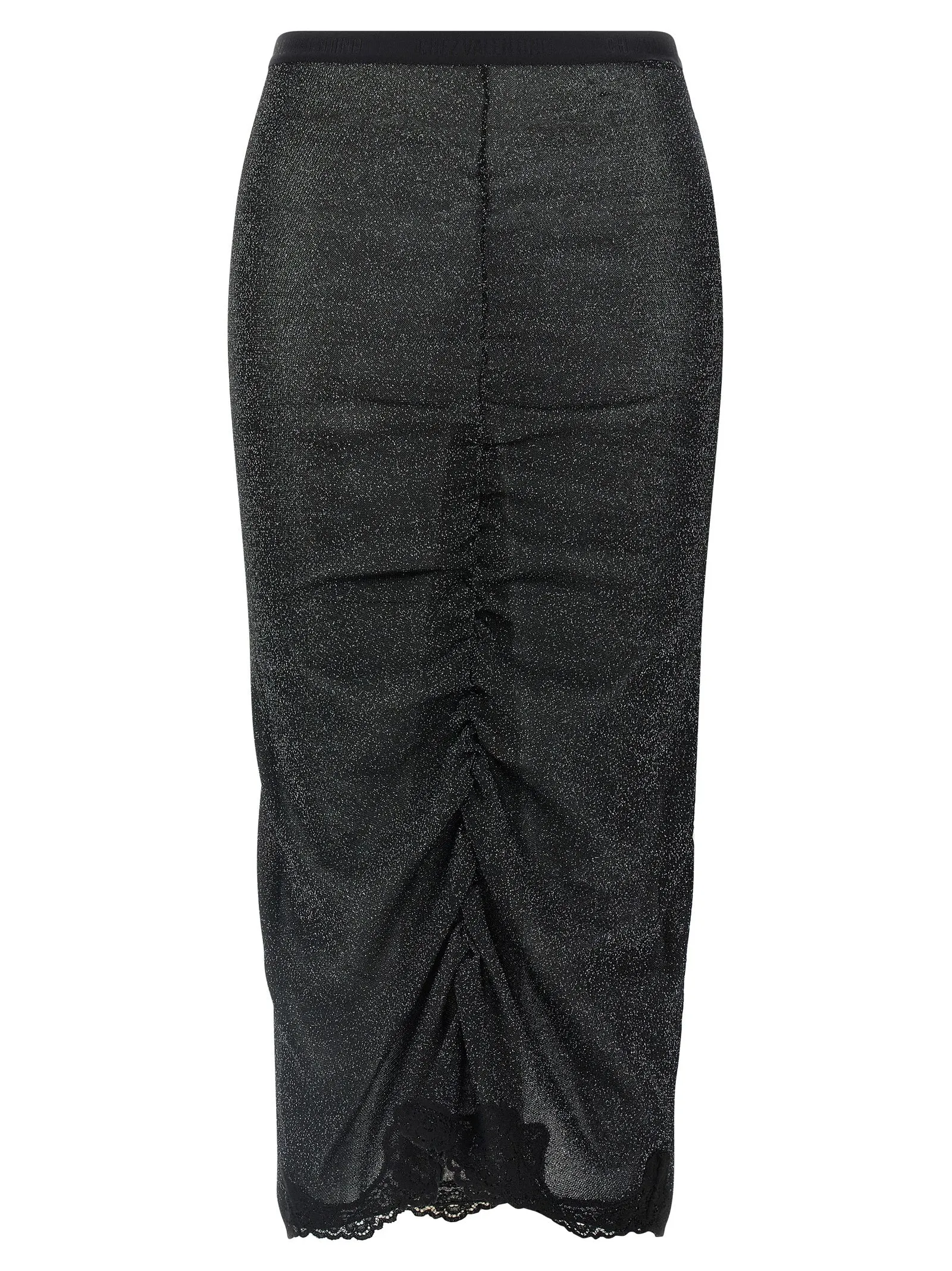 Lurex Knit Skirt Skirts Black sold by Wanan Luxury