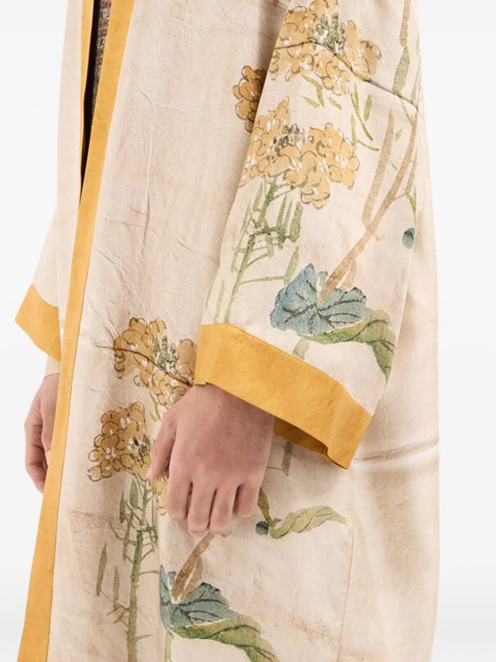 Printed Silk Kimono sold by Wanan Luxury product image thumbnail 2
