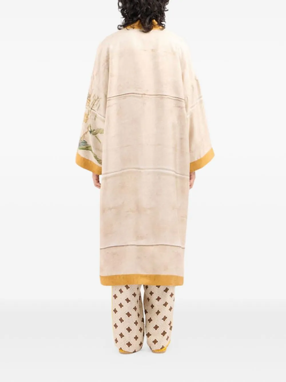 Printed Silk Kimono sold by Wanan Luxury product image thumbnail 3