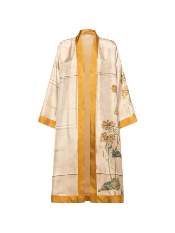 Printed Silk Kimono made by Pierre-Louis Mascia