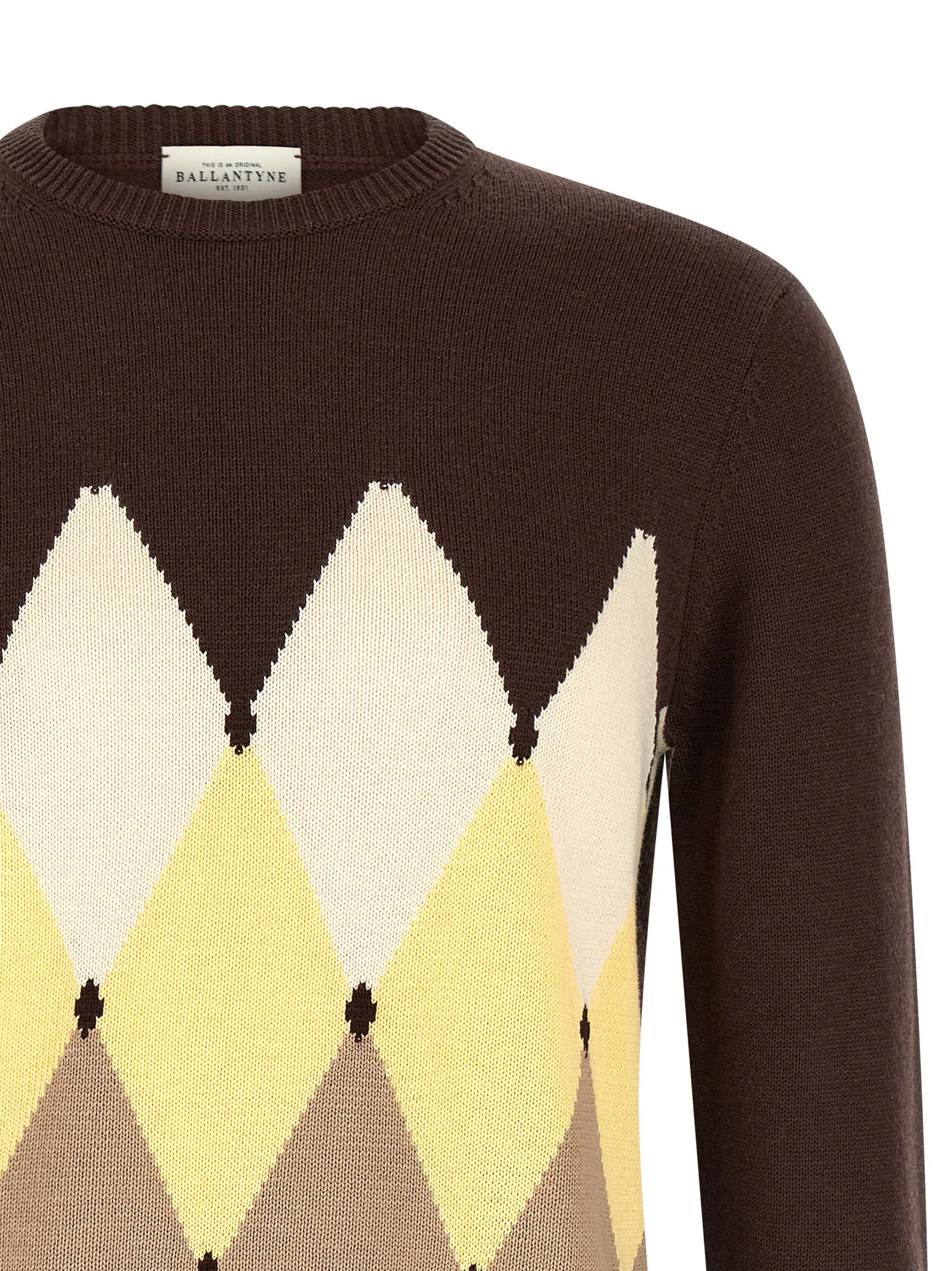 Argyle Sweater Sweaters And Cardigans Brown sold by Wanan Luxury product image thumbnail 3