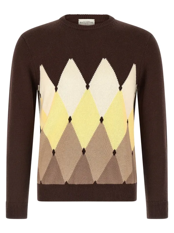 Argyle Sweater Sweaters And Cardigans Brown sold by Wanan Luxury