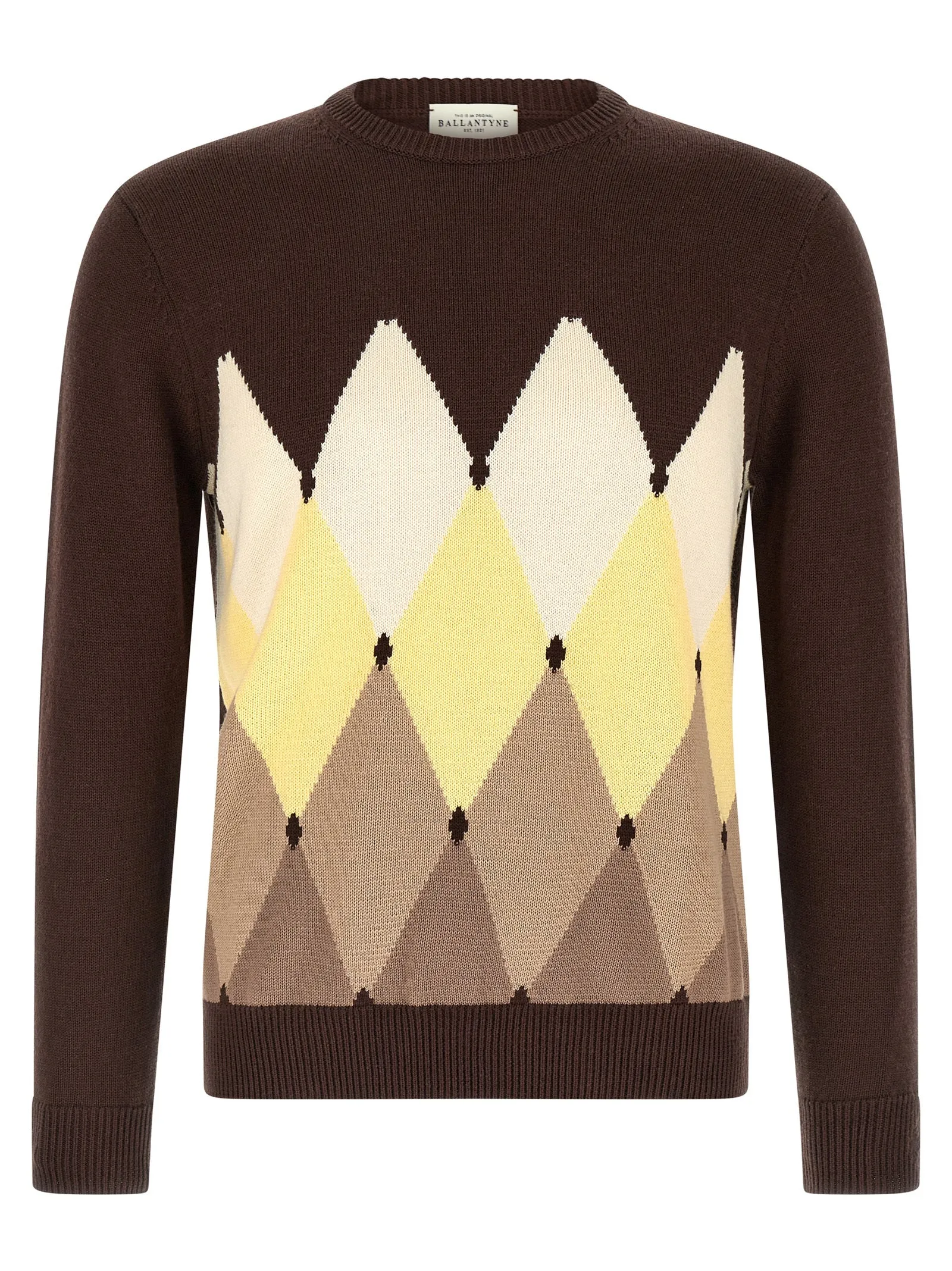 Argyle Sweater Sweaters And Cardigans Brown sold by Wanan Luxury