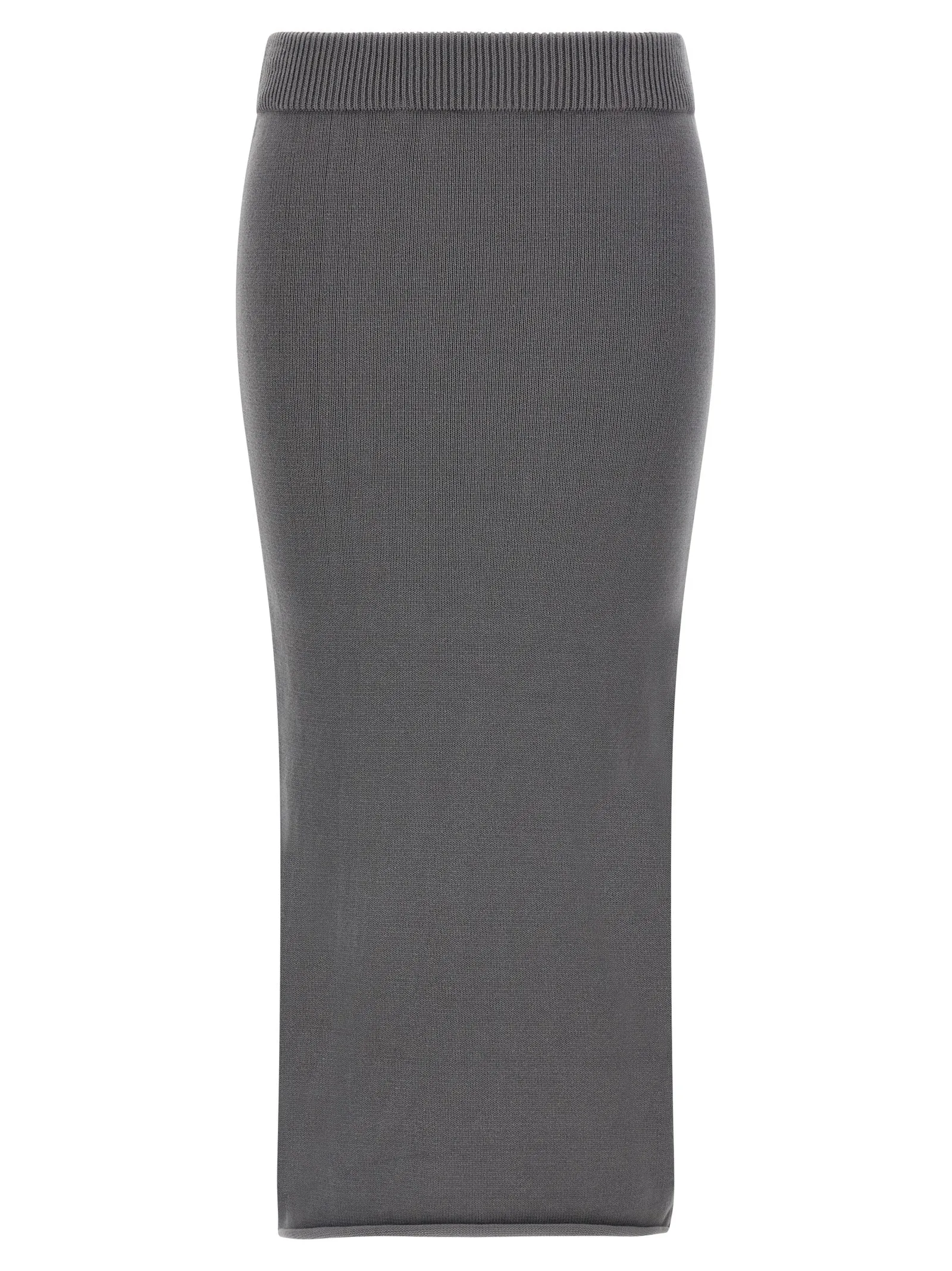 'Raw Knit Skirt Gray sold by Wanan Luxury