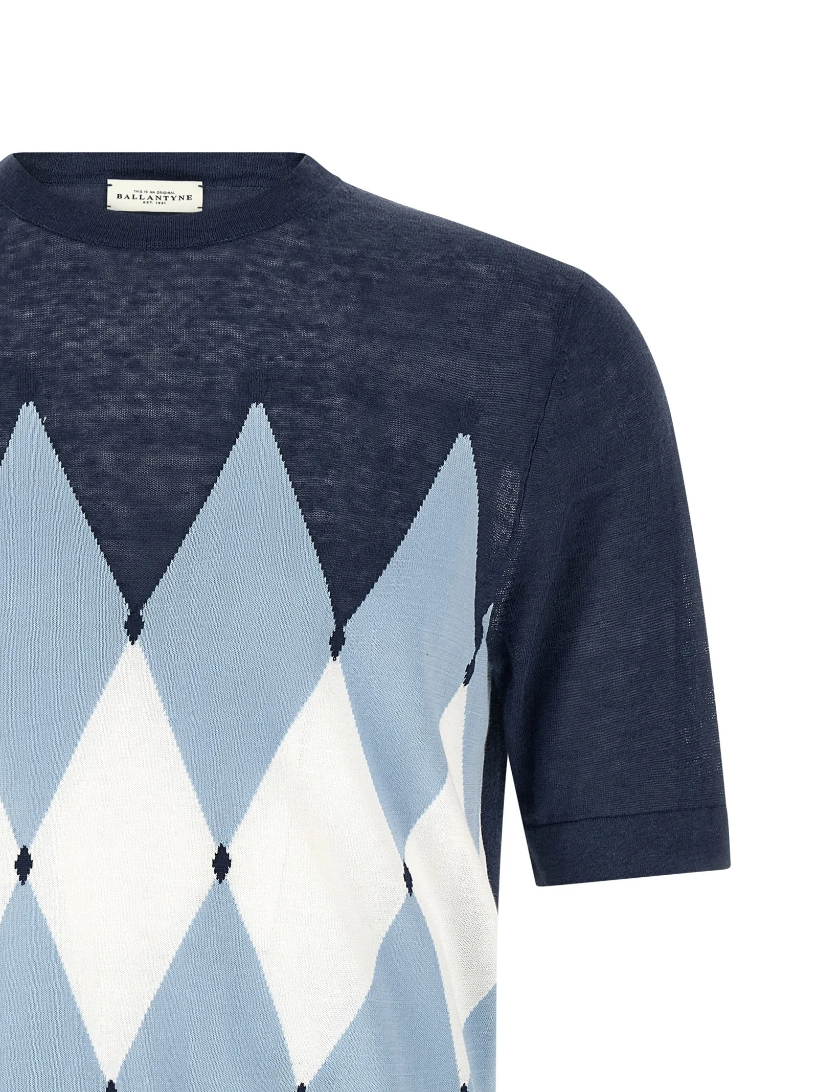 Argyle T-Shirt Blue sold by Wanan Luxury product image thumbnail 3