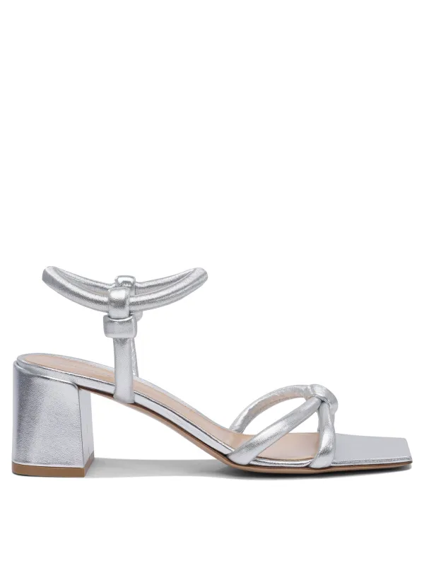 Juno 55 Mm Sandals Silver made by Gianvito Rossi