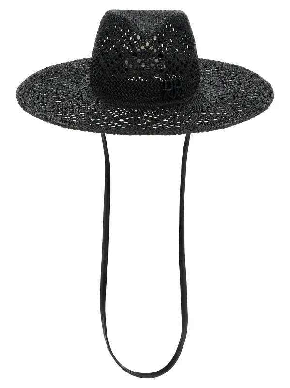 Raffia Hat Hats Black made by Wanan Luxury