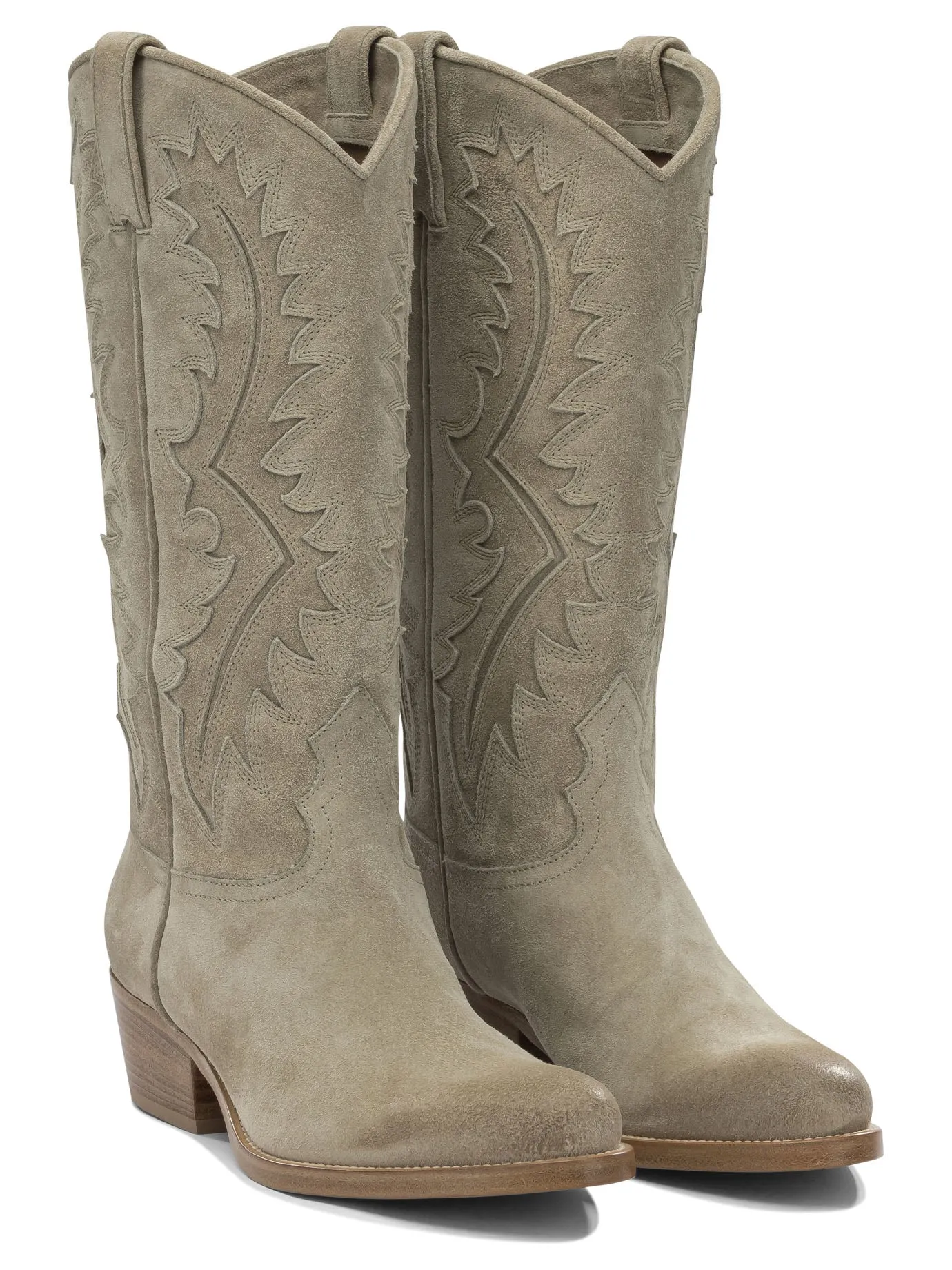 Leather Cowboy Boots Boots And Ankle Boots Beige sold by Wanan Luxury product image thumbnail 2