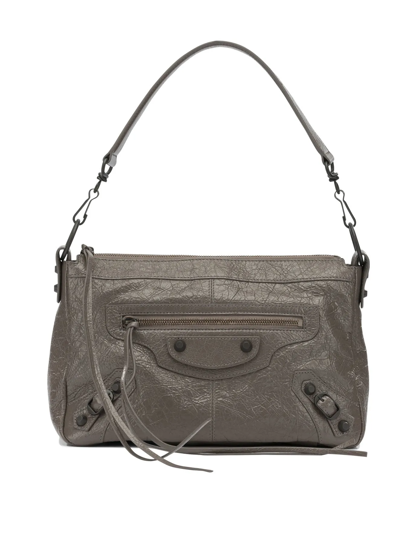 Le City Moto Shoulder Bags Grey sold by Wanan Luxury