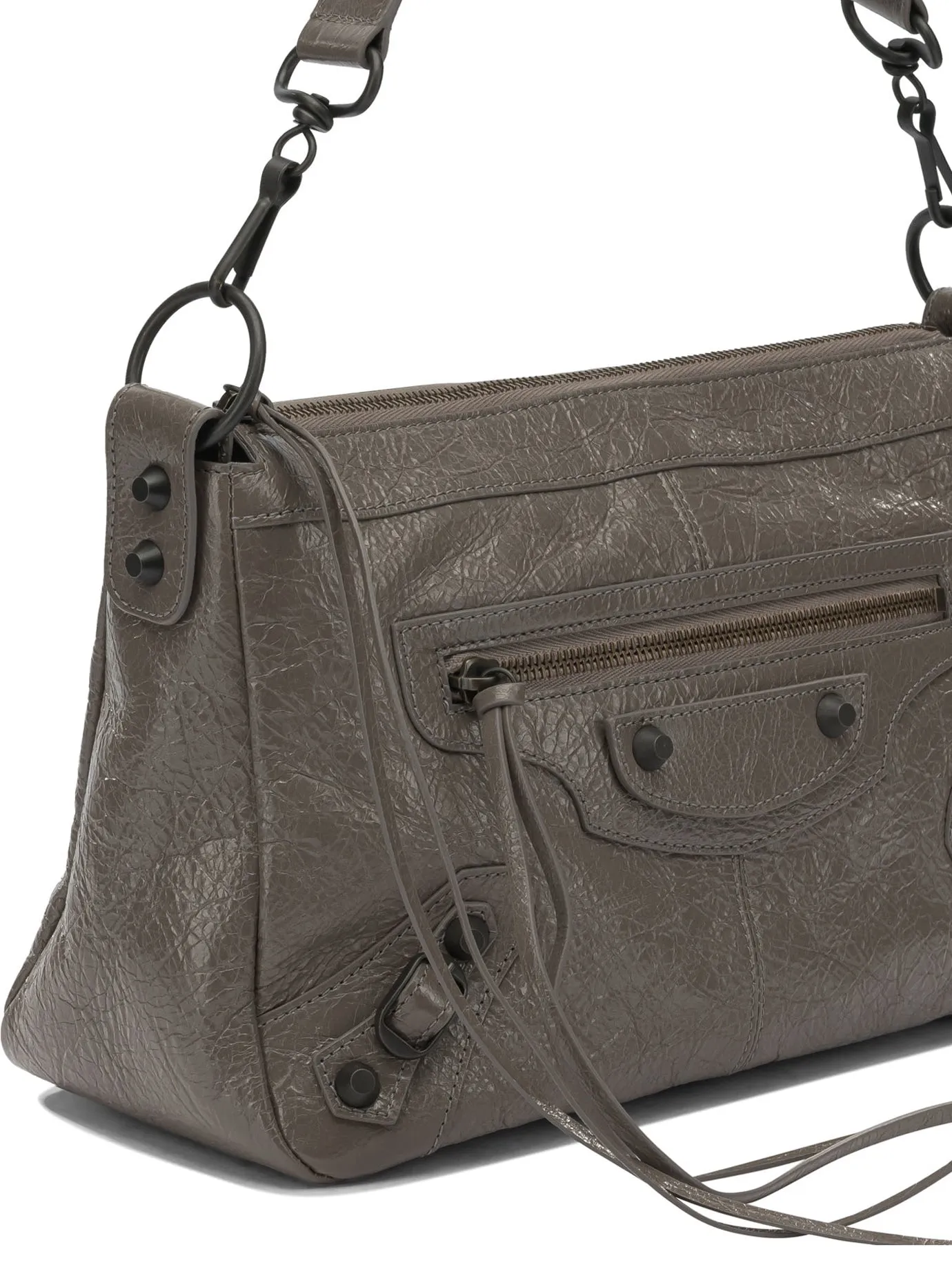 Le City Moto Shoulder Bags Grey sold by Wanan Luxury product image thumbnail 4