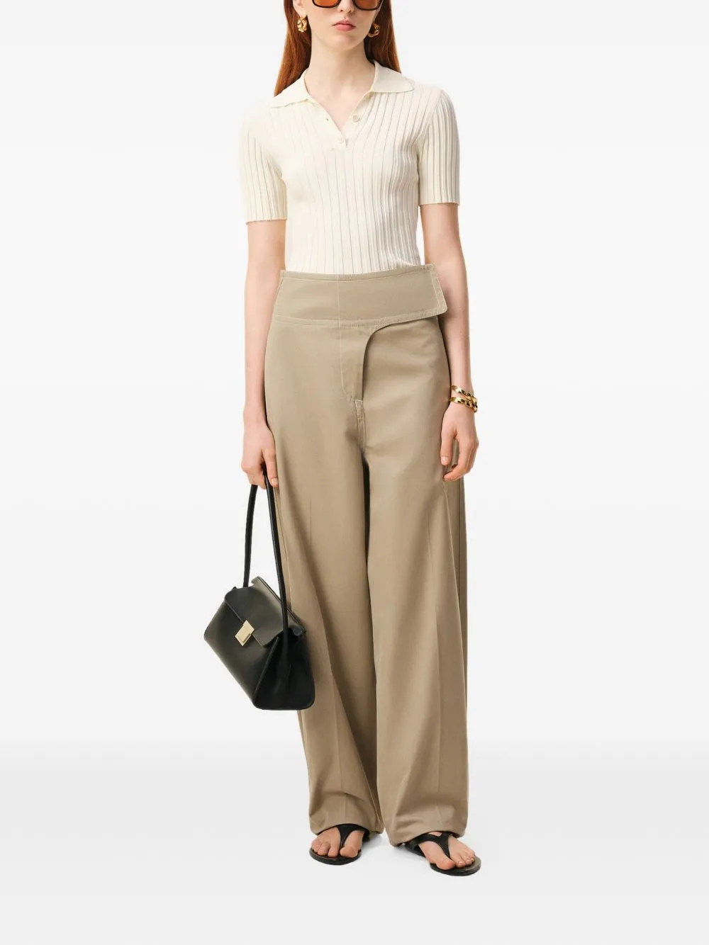 Trousers Beige Taupe sold by Wanan Luxury product image thumbnail 2
