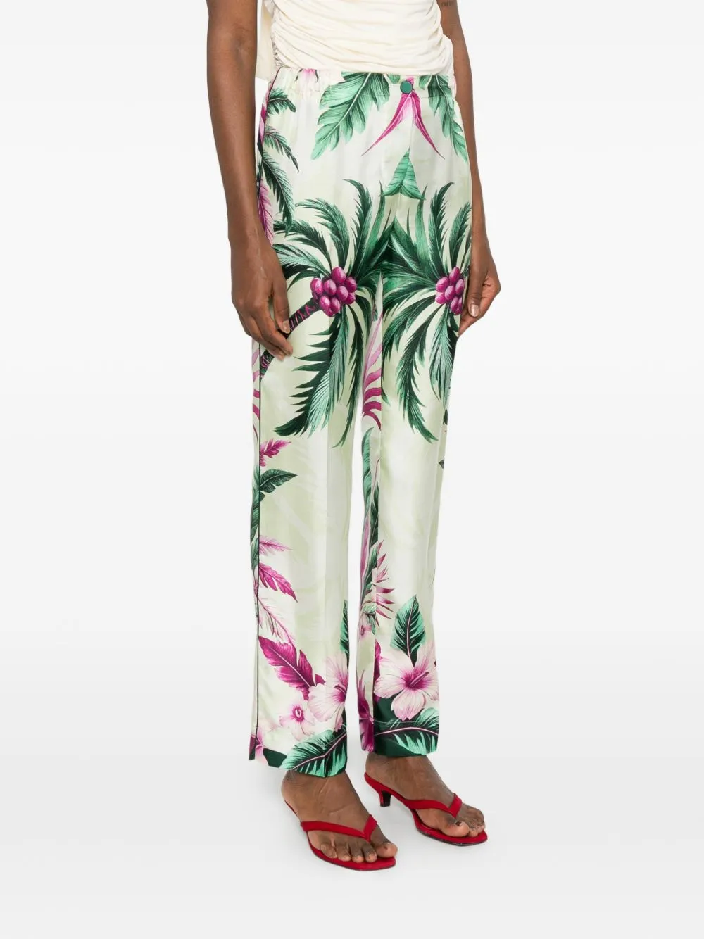Printed Silk Trousers sold by Wanan Luxury product image thumbnail 2
