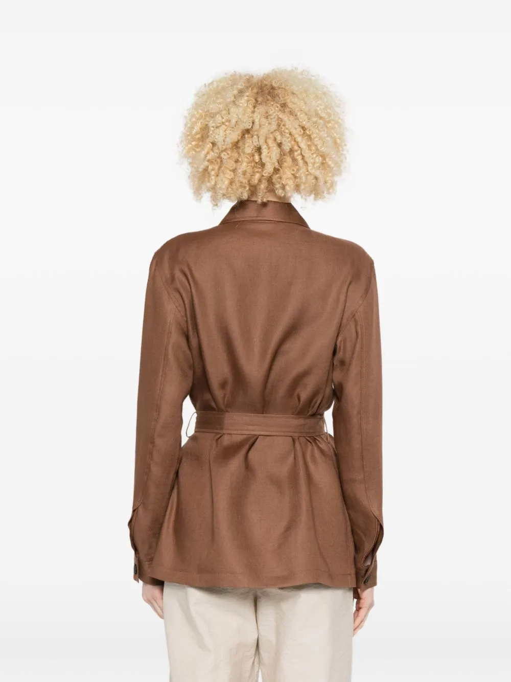 Linen Jacket sold by Wanan Luxury product image thumbnail 2