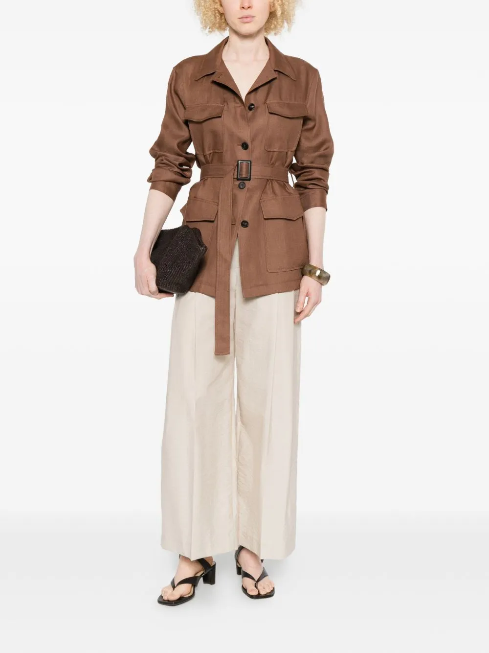 Linen Jacket sold by Wanan Luxury product image thumbnail 4