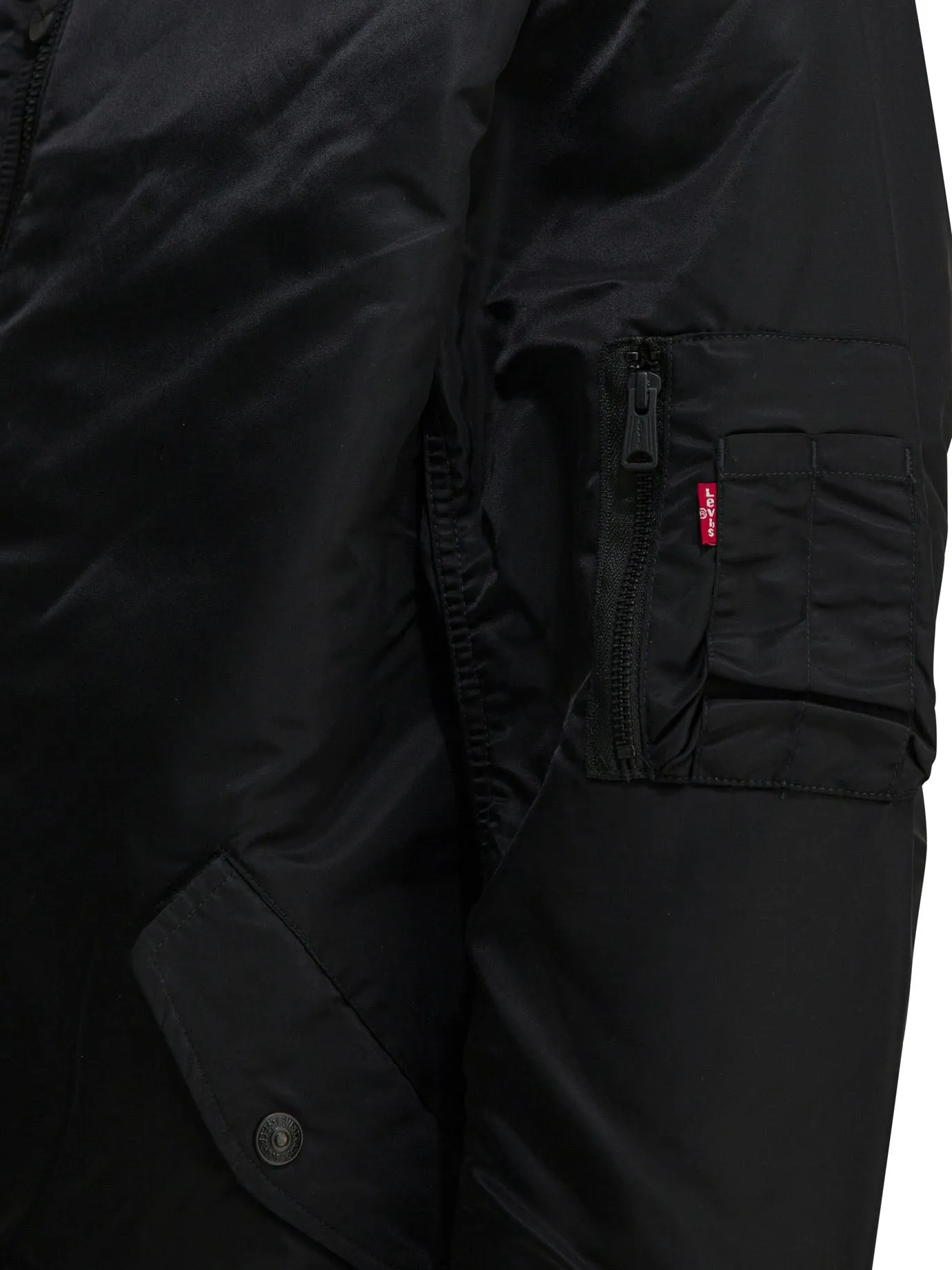 Long-Sleeved Bomber Jacket Jackets And Coats Black sold by Wanan Luxury product image thumbnail 3