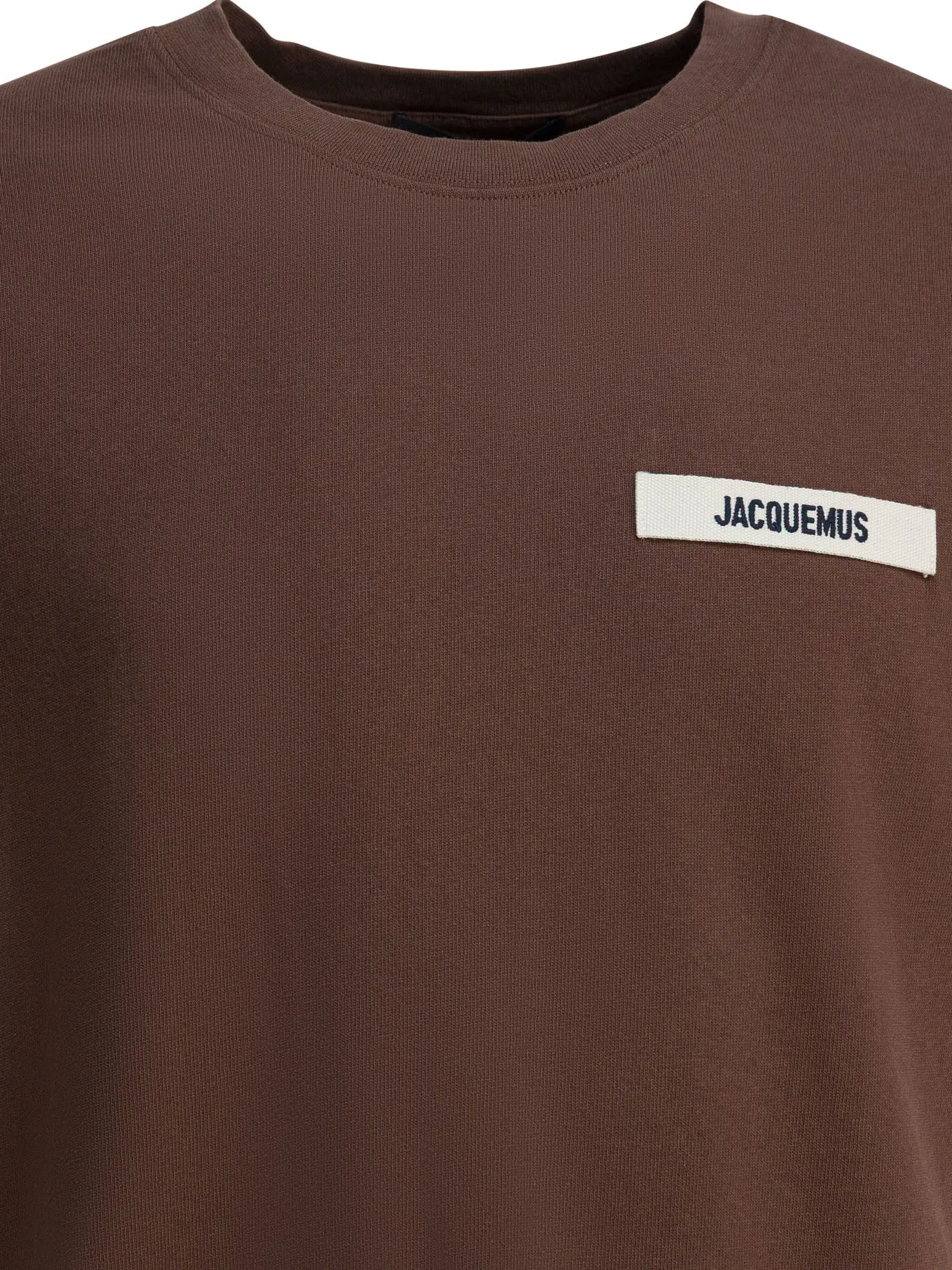 T-Shirt With Gros Grain Logo T-Shirts Brown sold by Wanan Luxury product image thumbnail 3