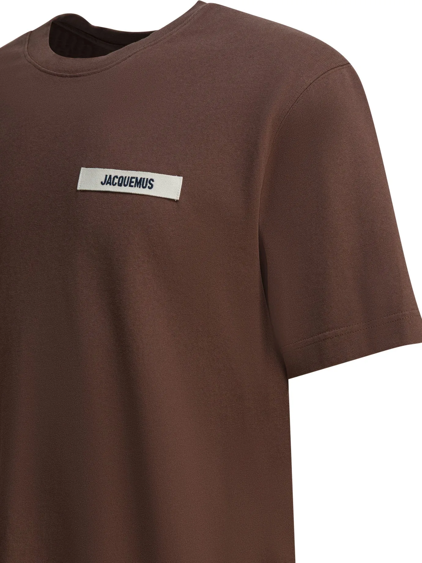 T-Shirt With Gros Grain Logo T-Shirts Brown sold by Wanan Luxury product image thumbnail 4