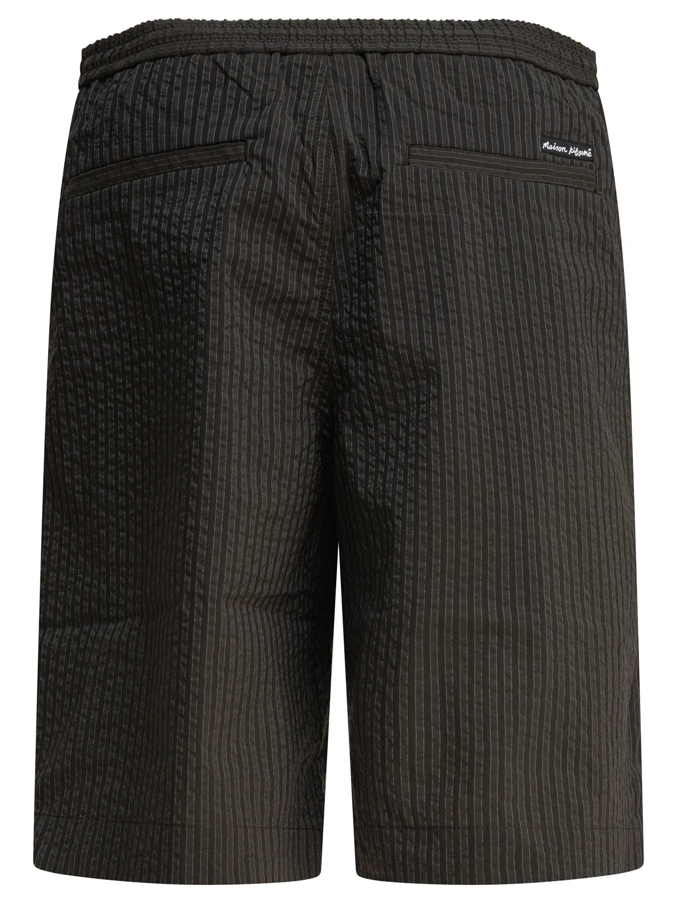 Striped Seersucker Shorts Green sold by Wanan Luxury product image thumbnail 2