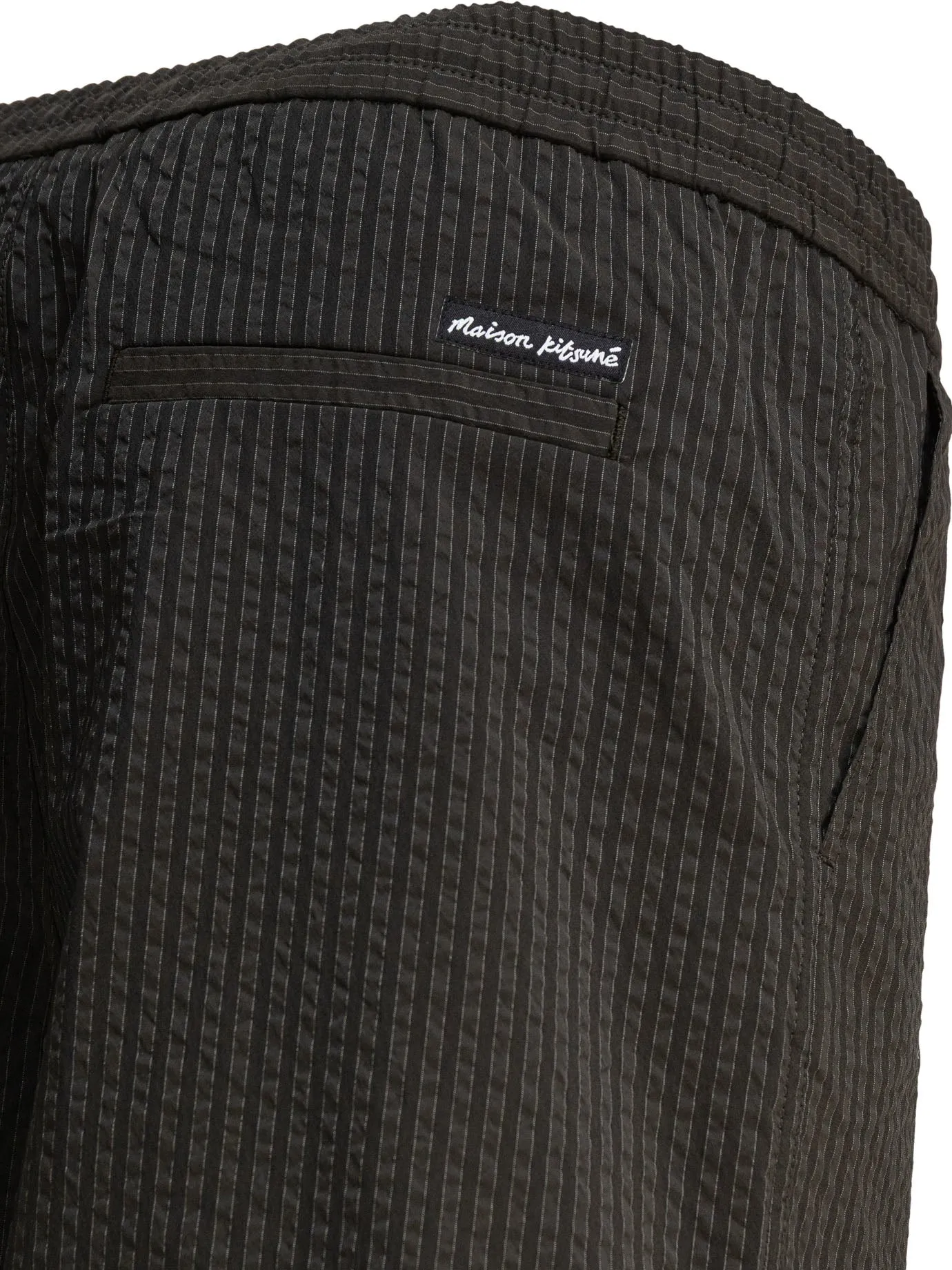 Striped Seersucker Shorts Green sold by Wanan Luxury product image thumbnail 4