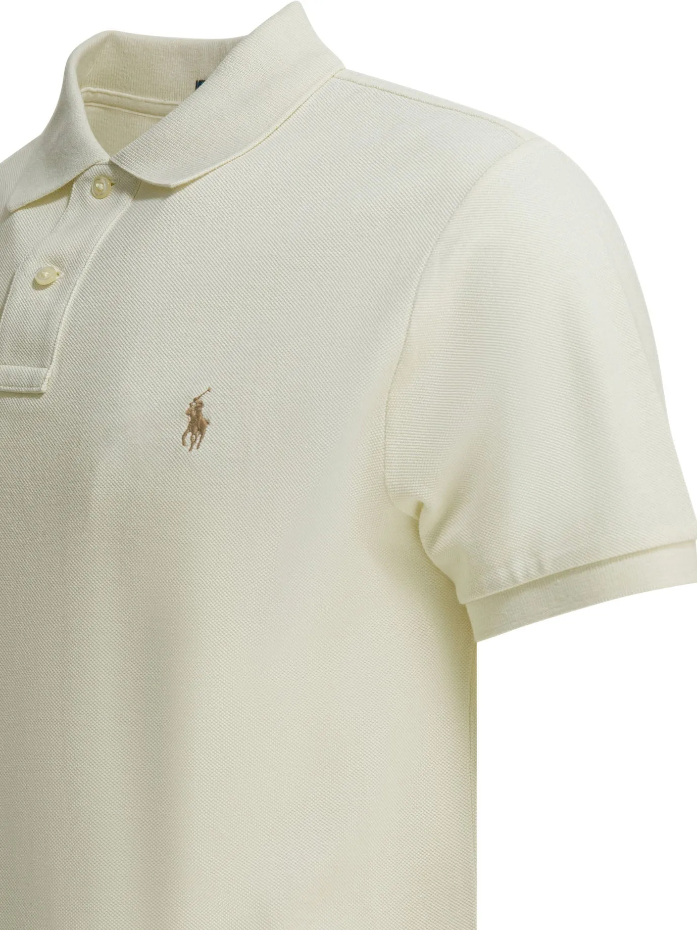 Polo Shirt With Buttons And Logo Polo Shirts White sold by Wanan Luxury product image thumbnail 4