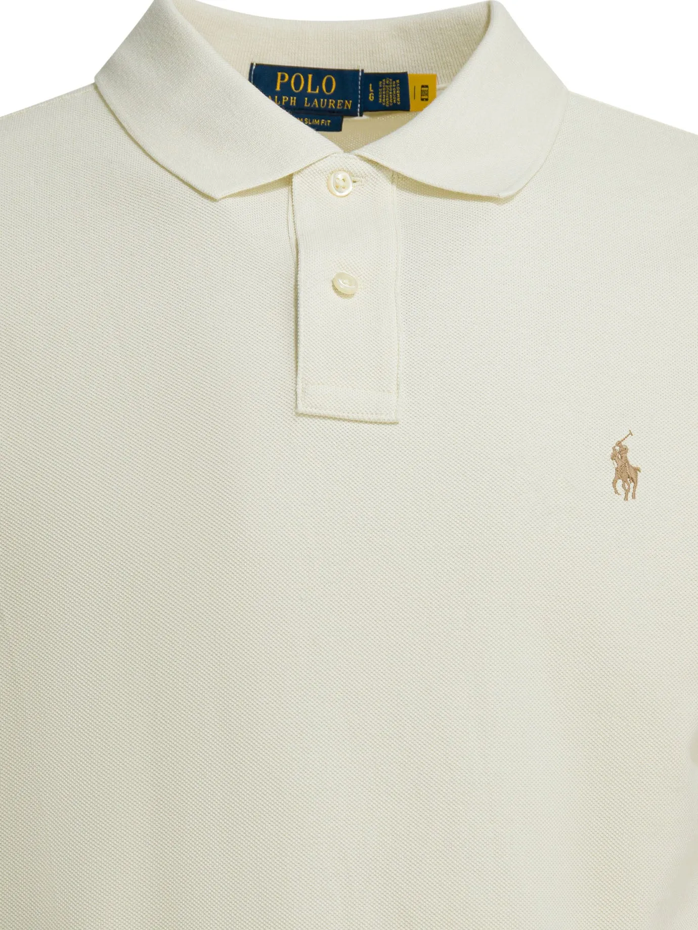 Polo Shirt With Buttons And Logo Polo Shirts White sold by Wanan Luxury product image thumbnail 3