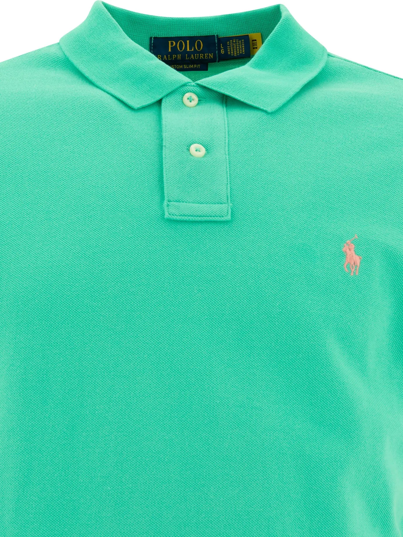 Pique Polo Shirt Polo Shirts Green sold by Wanan Luxury product image thumbnail 3