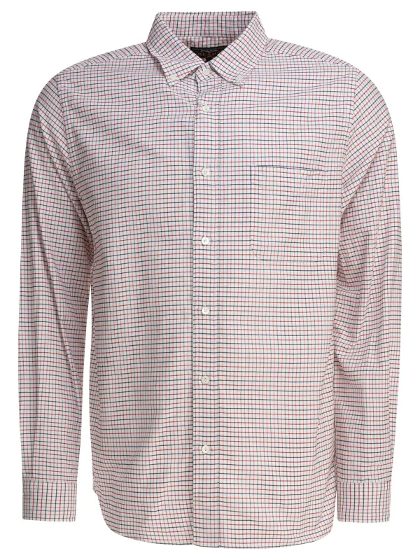 Oxford Tattersall Shirts White made by BEAMS PLUS