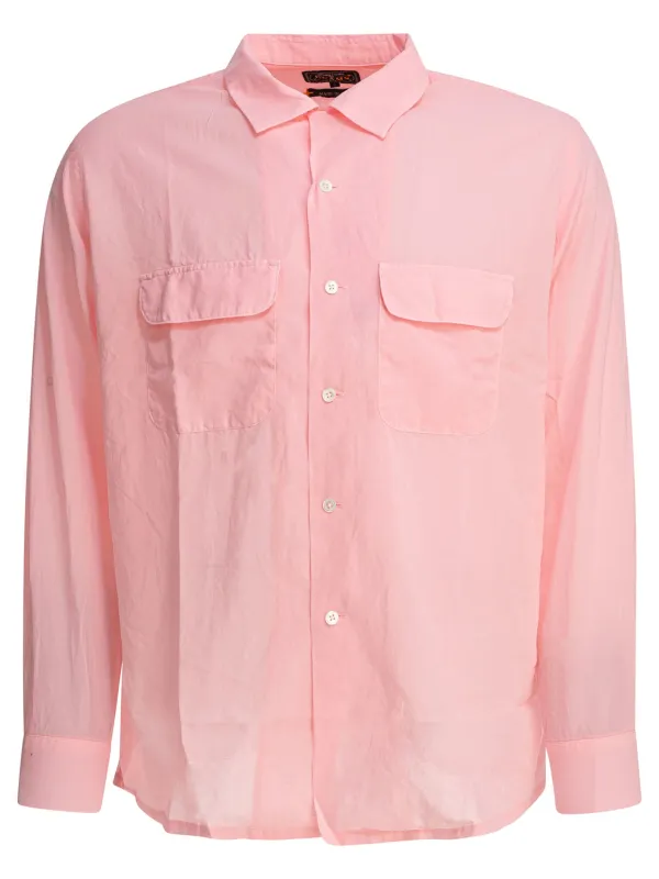 Camp Collar Shirt Shirts Pink made by BEAMS PLUS
