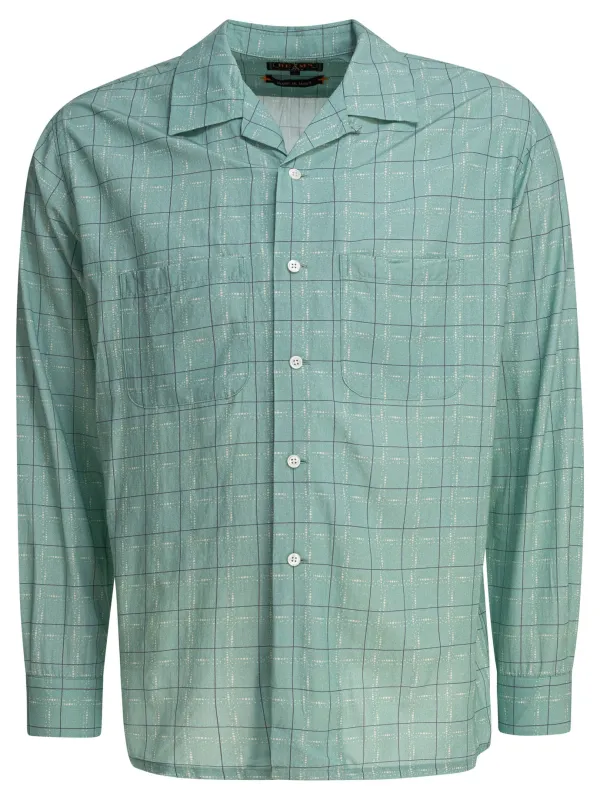 Camp Collar Shirt Shirts Green made by BEAMS PLUS