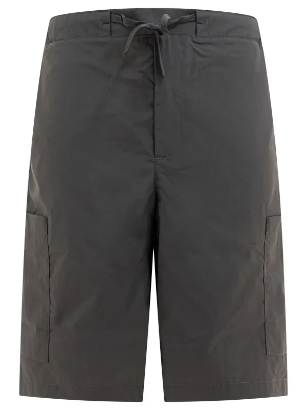 Short With Drawstring Waist Shorts Grey made by GR10K