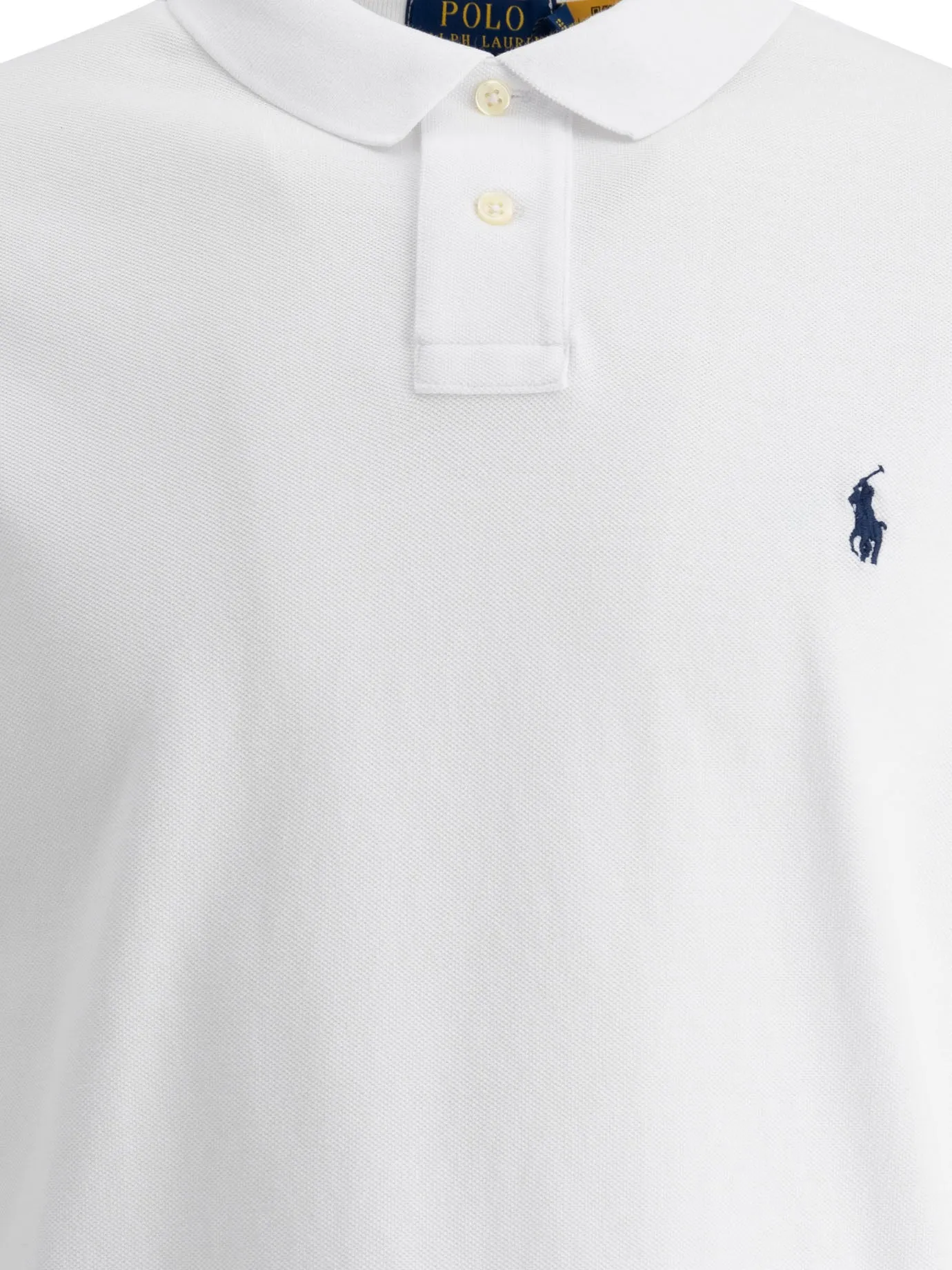 Polo Shirt With Buttons And Logo Polo Shirts White sold by Wanan Luxury product image thumbnail 3