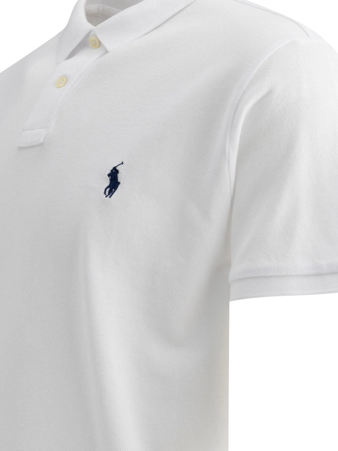 Polo Shirt With Buttons And Logo Polo Shirts White sold by Wanan Luxury product image thumbnail 4