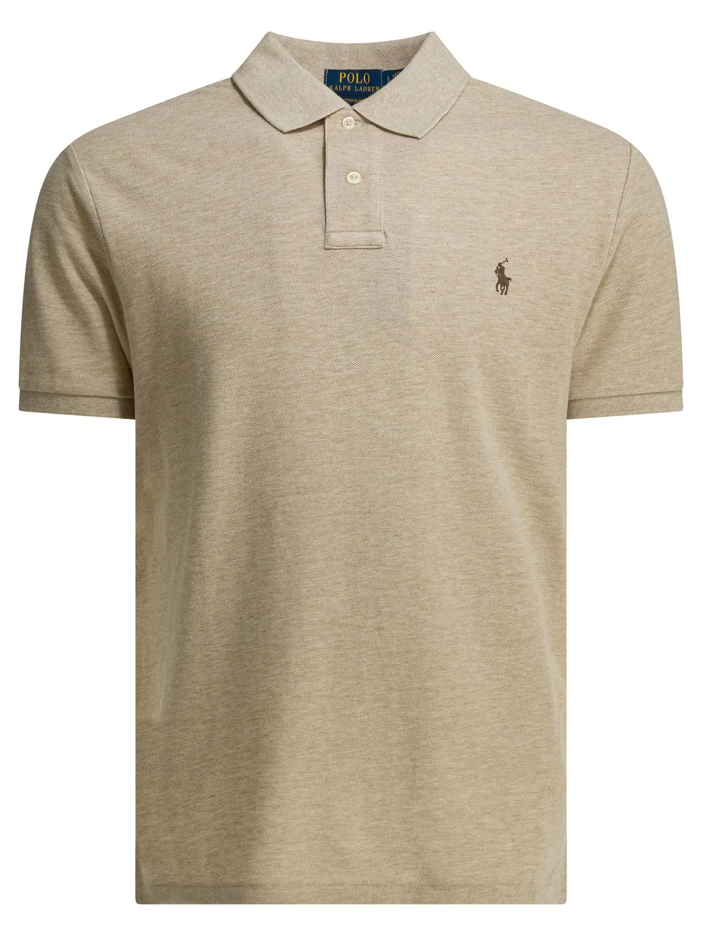 Polo Shirt With Buttons And Logo Polo Shirts Beige sold by Wanan Luxury