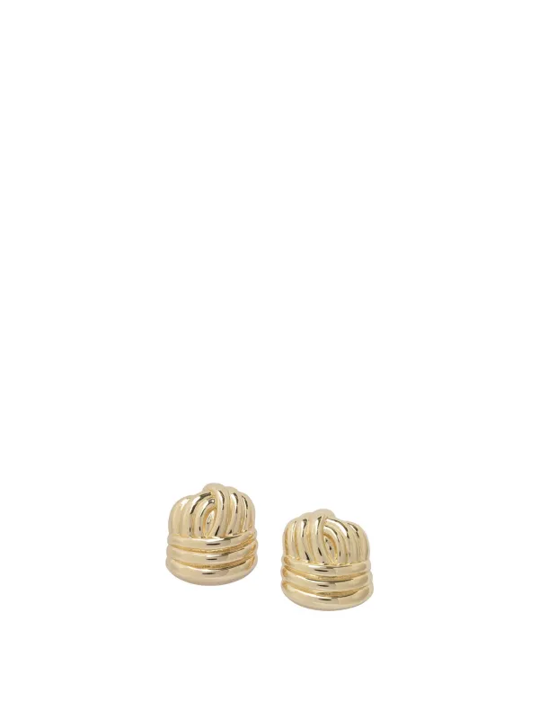 Gold Knot Earrings Jewels Gold sold by Wanan Luxury
