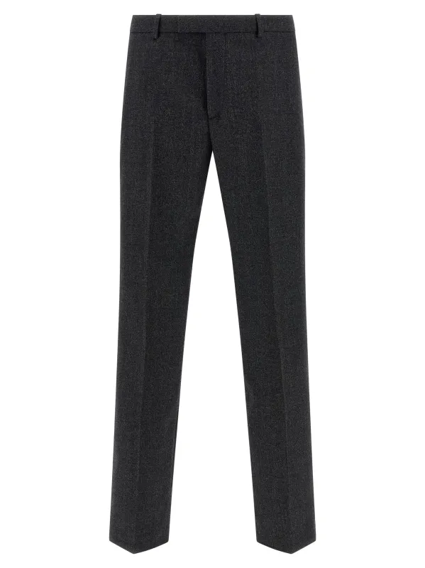 Mouliné Pants Gray made by Gucci