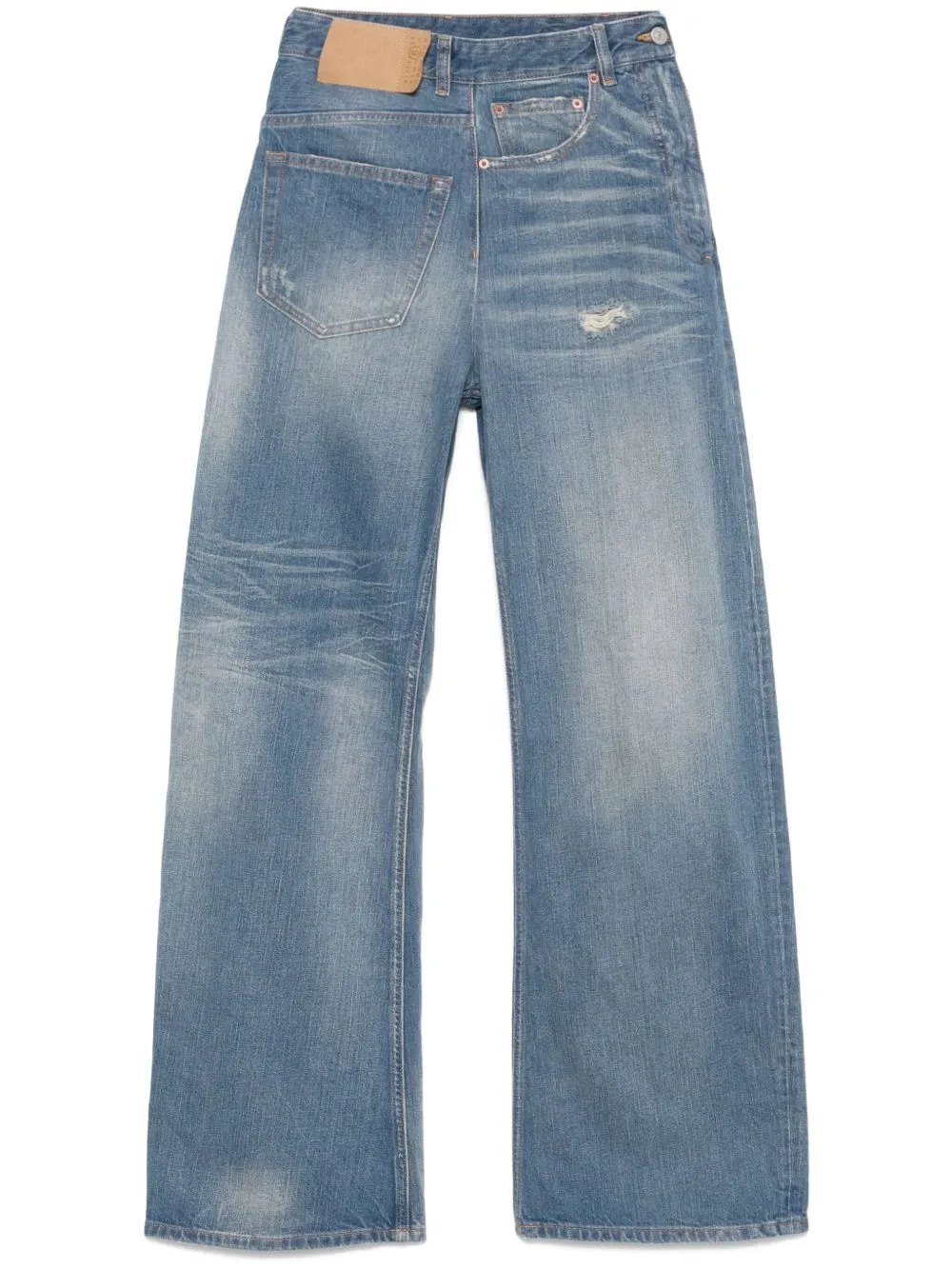 Wide-Leg Denim Jeans sold by Wanan Luxury