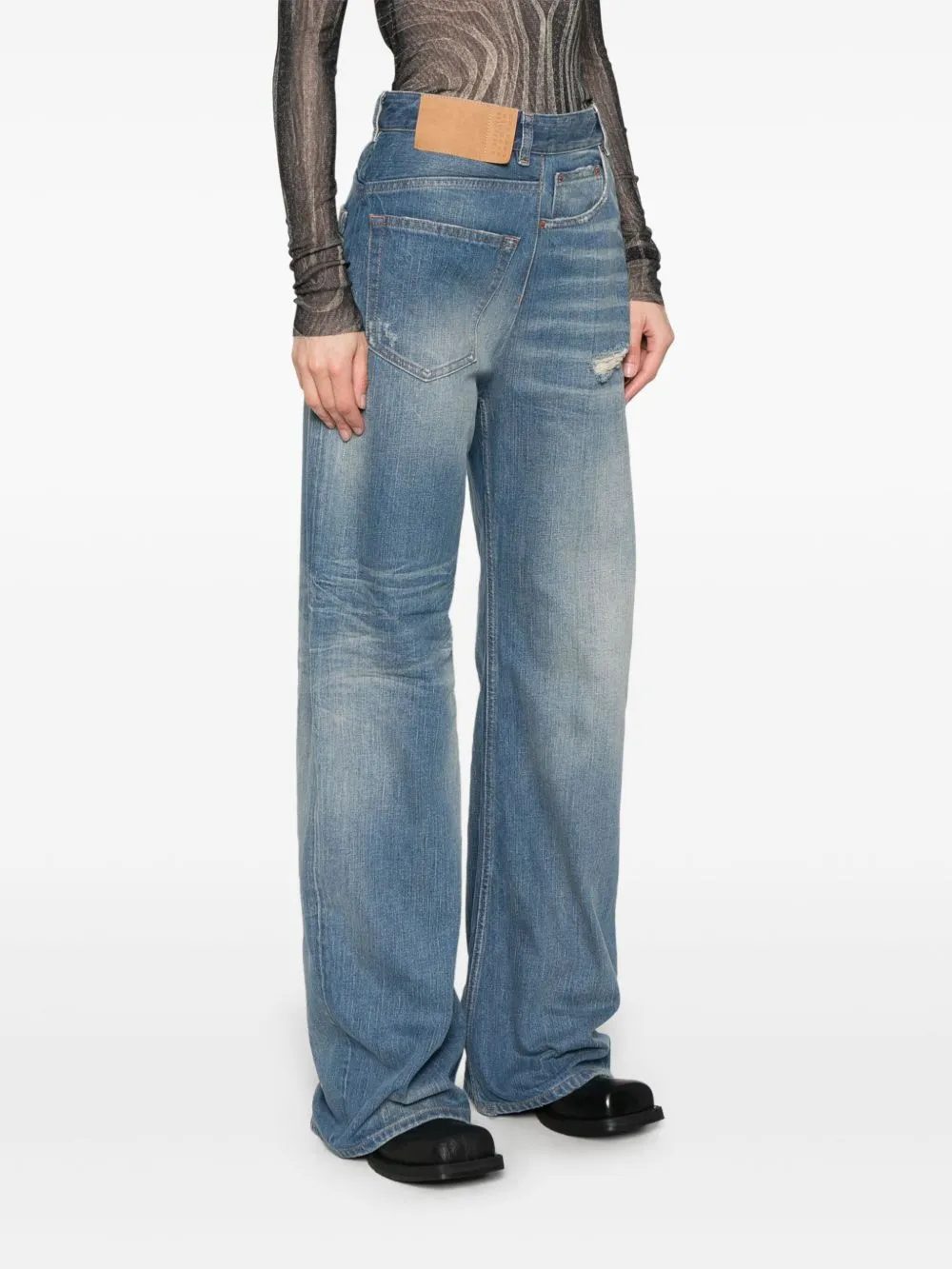 Wide-Leg Denim Jeans sold by Wanan Luxury product image thumbnail 2