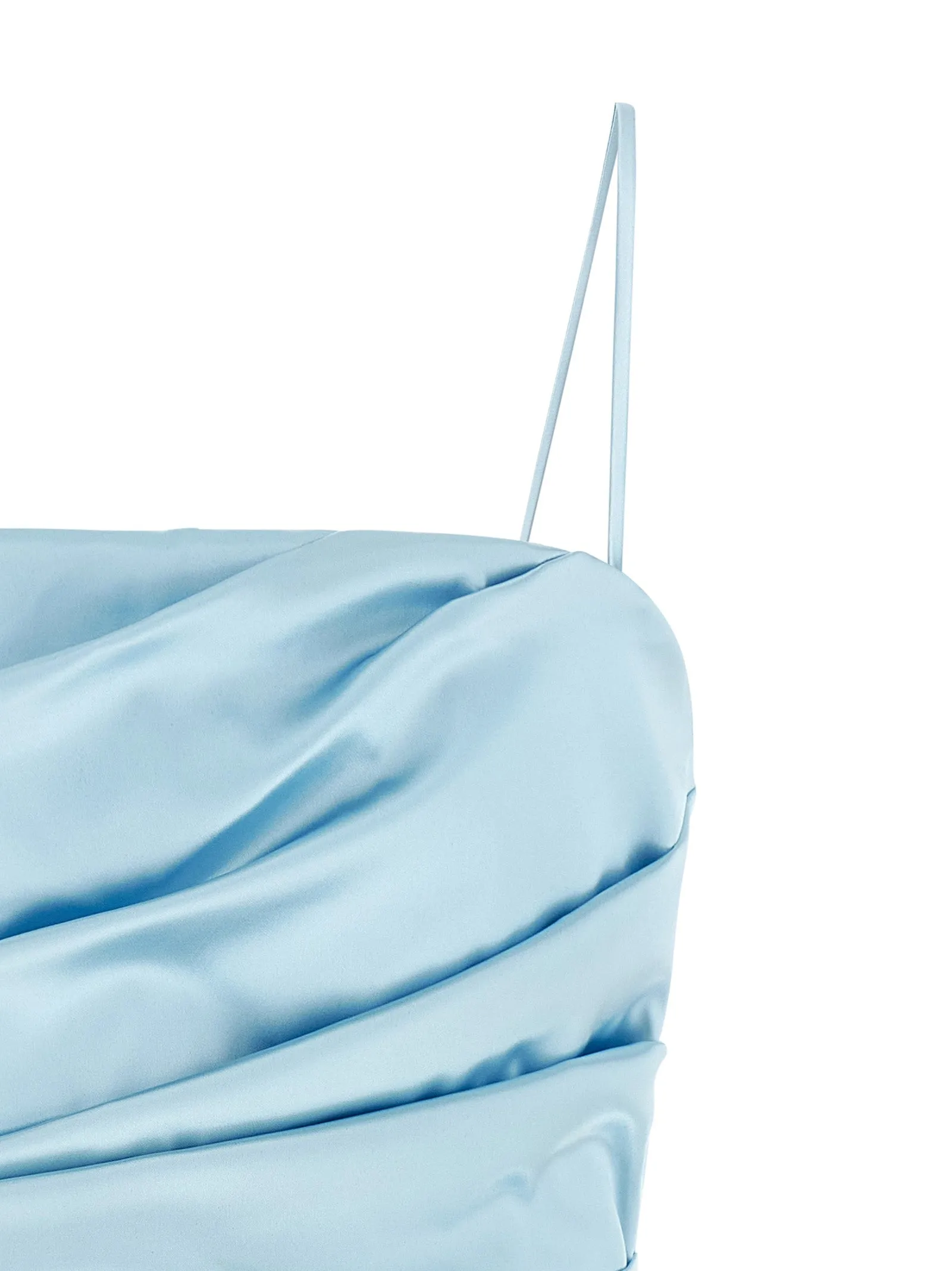 Stretch Satin Dress Dresses Light Blue sold by Wanan Luxury product image thumbnail 3