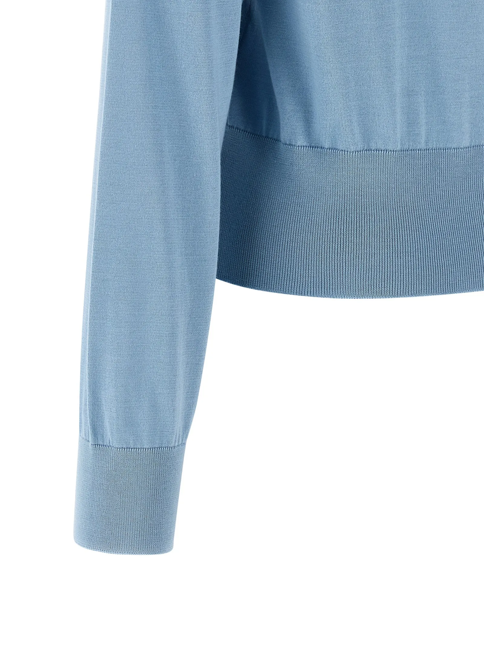 Floral Embroidery Cardigan Sweaters And Cardigans Light Blue sold by Wanan Luxury product image thumbnail 4