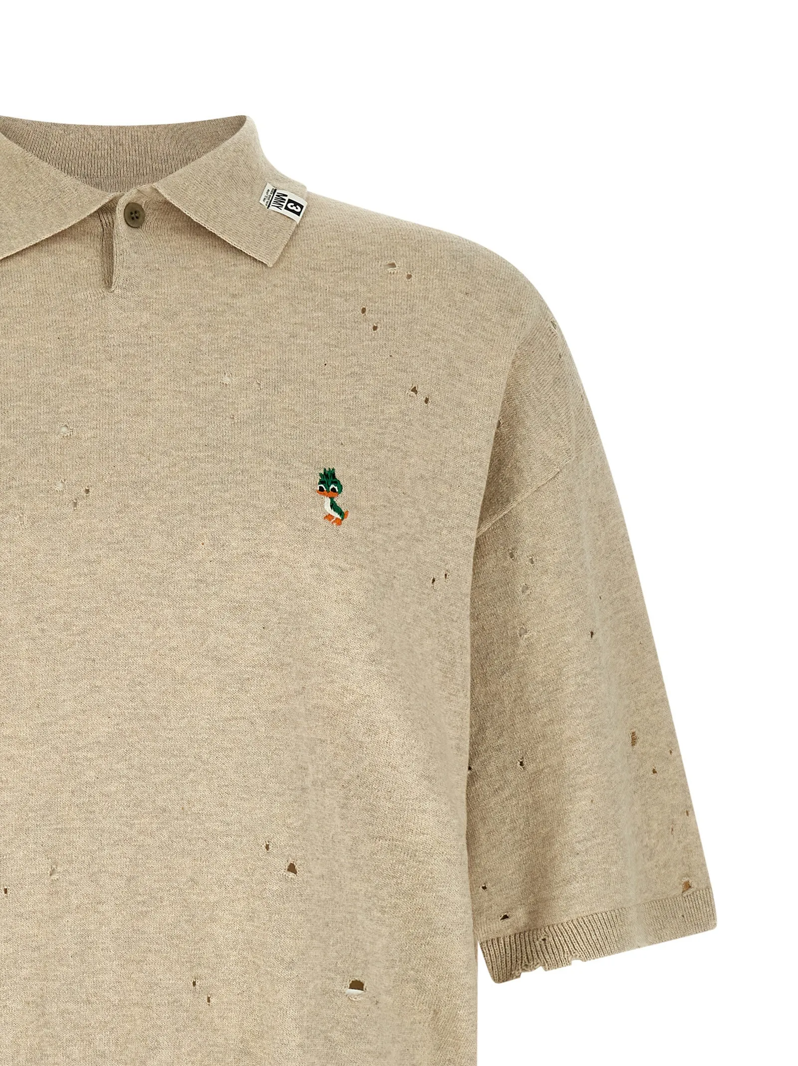 Embroidery Shirt Polo Beige sold by Wanan Luxury product image thumbnail 3