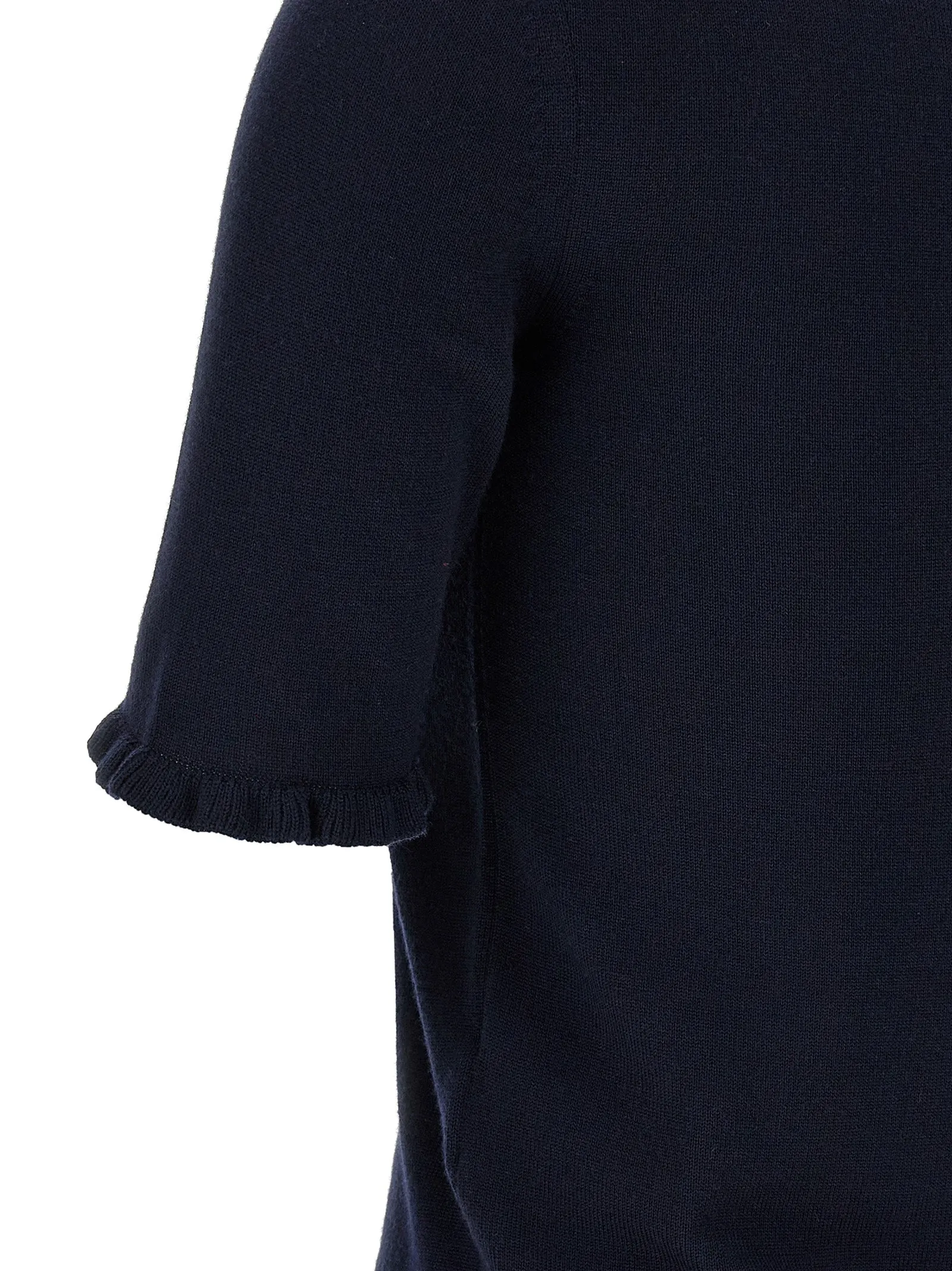 Valentino Garavani Vg Embroidery Top Tops Blue sold by Wanan Luxury product image thumbnail 4