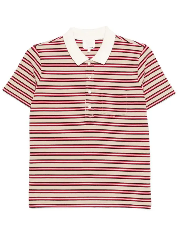 Raye Striped Cotton Polo Shirt made by A.P.C.