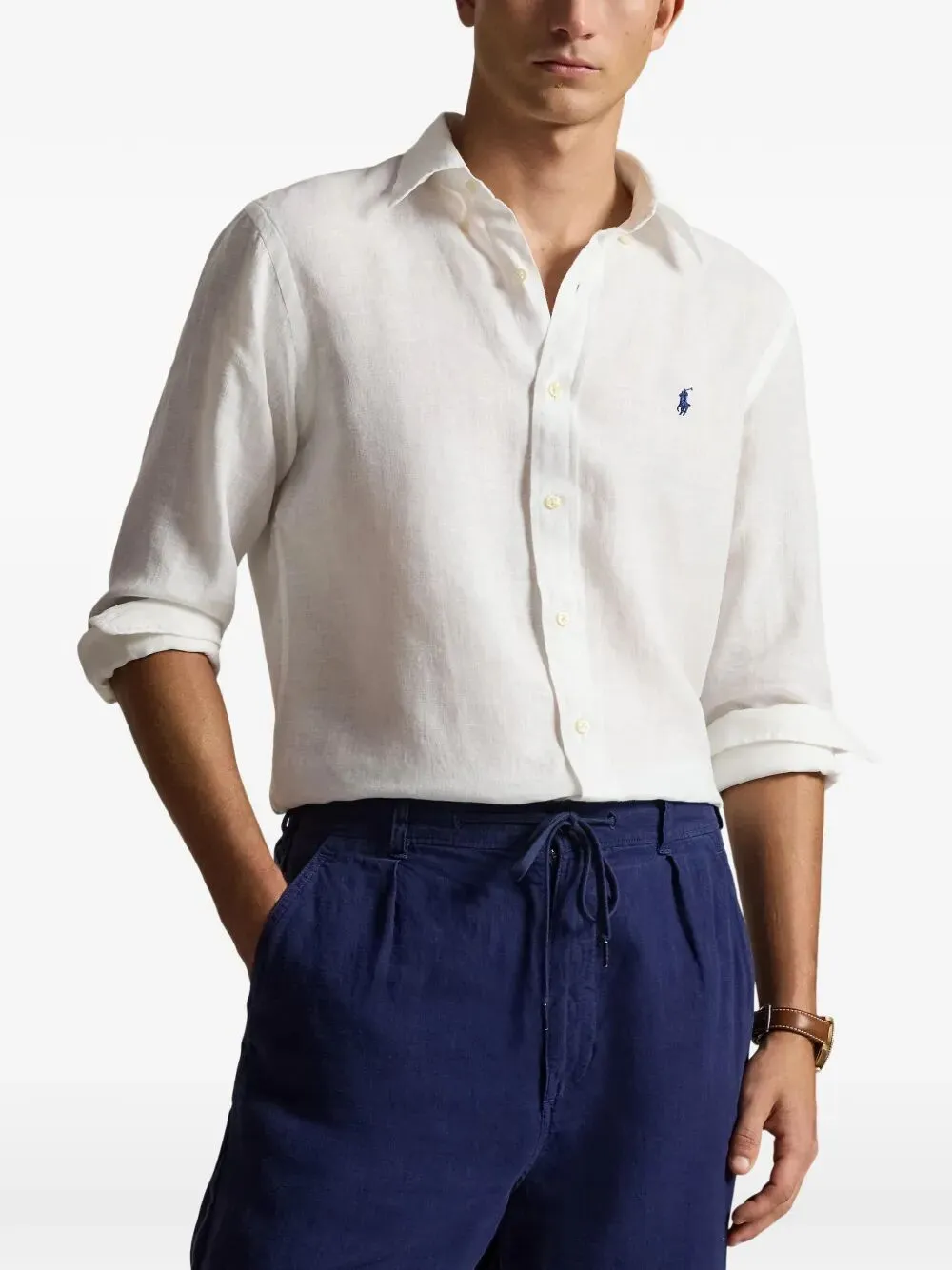 Custom Fit Linen Shirt sold by Wanan Luxury product image thumbnail 2