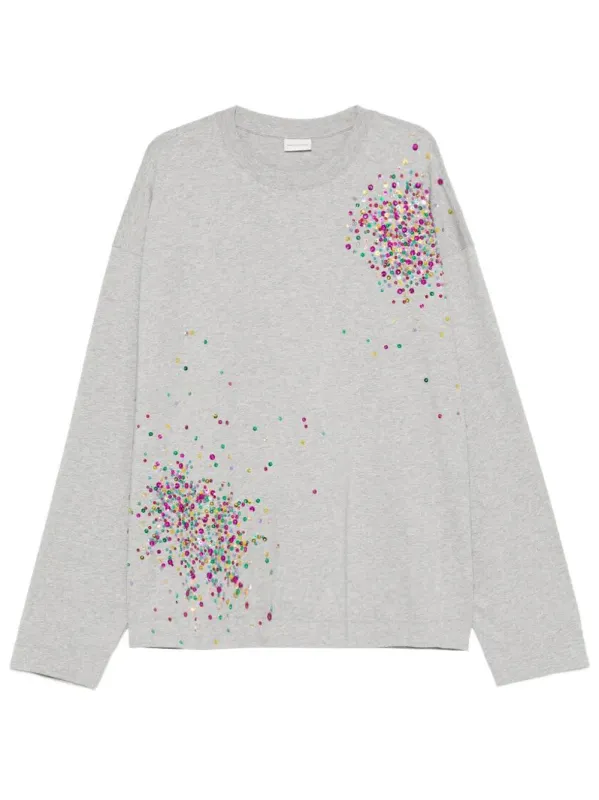 Hegland Firework Embellishment Long-Sleeved T-Shirt sold by Wanan Luxury