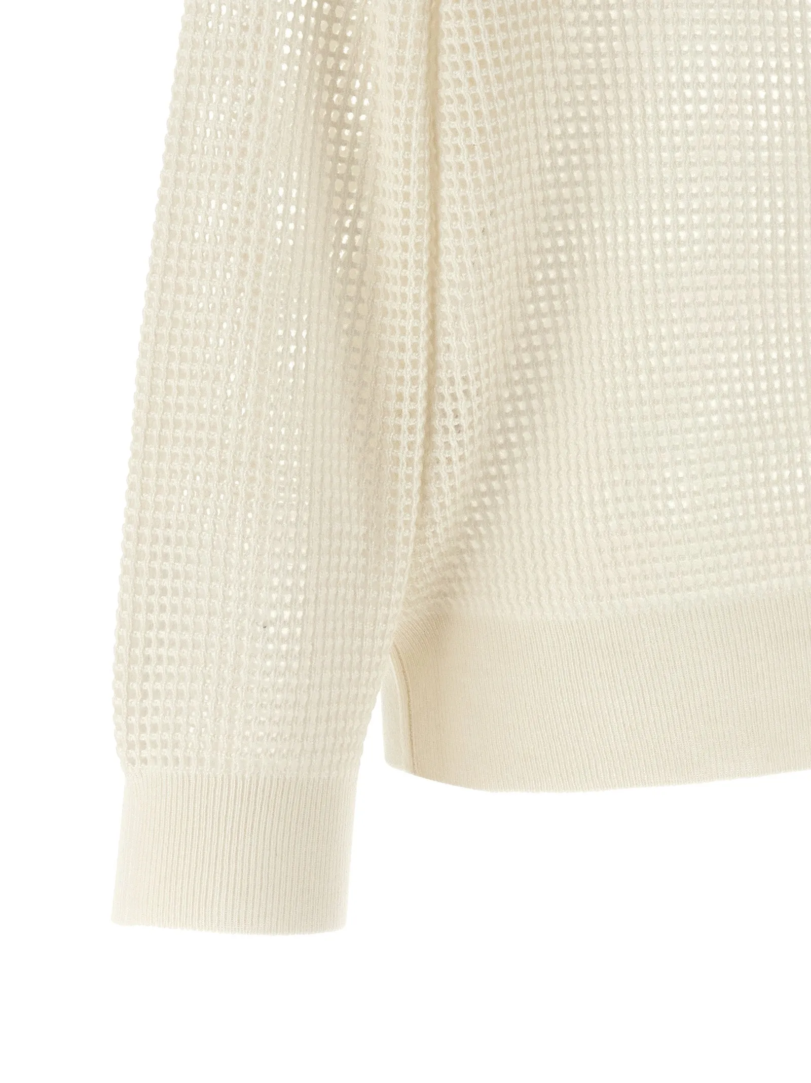 Net Mesh Sweaters And Cardigans White sold by Wanan Luxury product image thumbnail 4