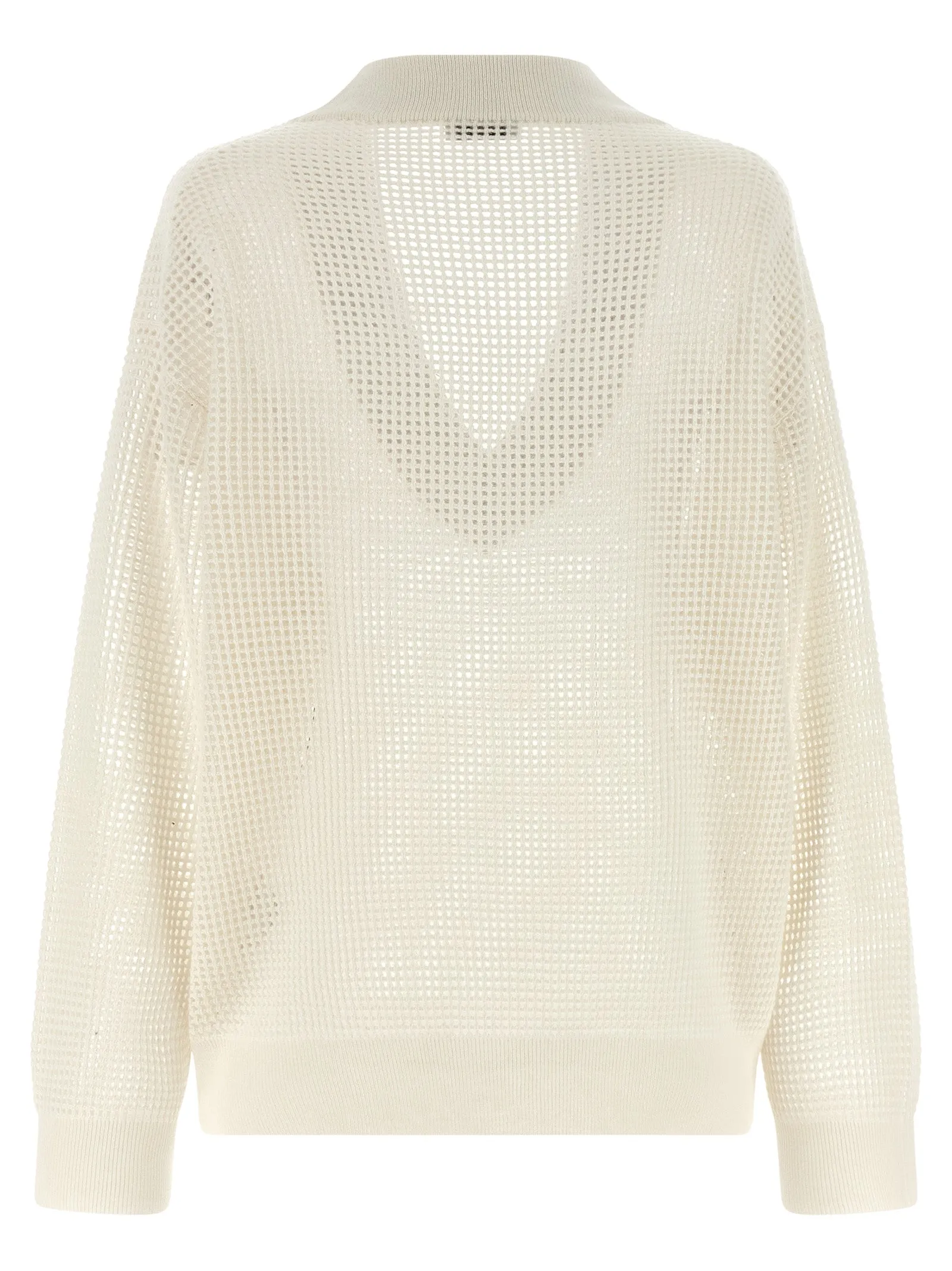 Net Mesh Sweaters And Cardigans White sold by Wanan Luxury product image thumbnail 2