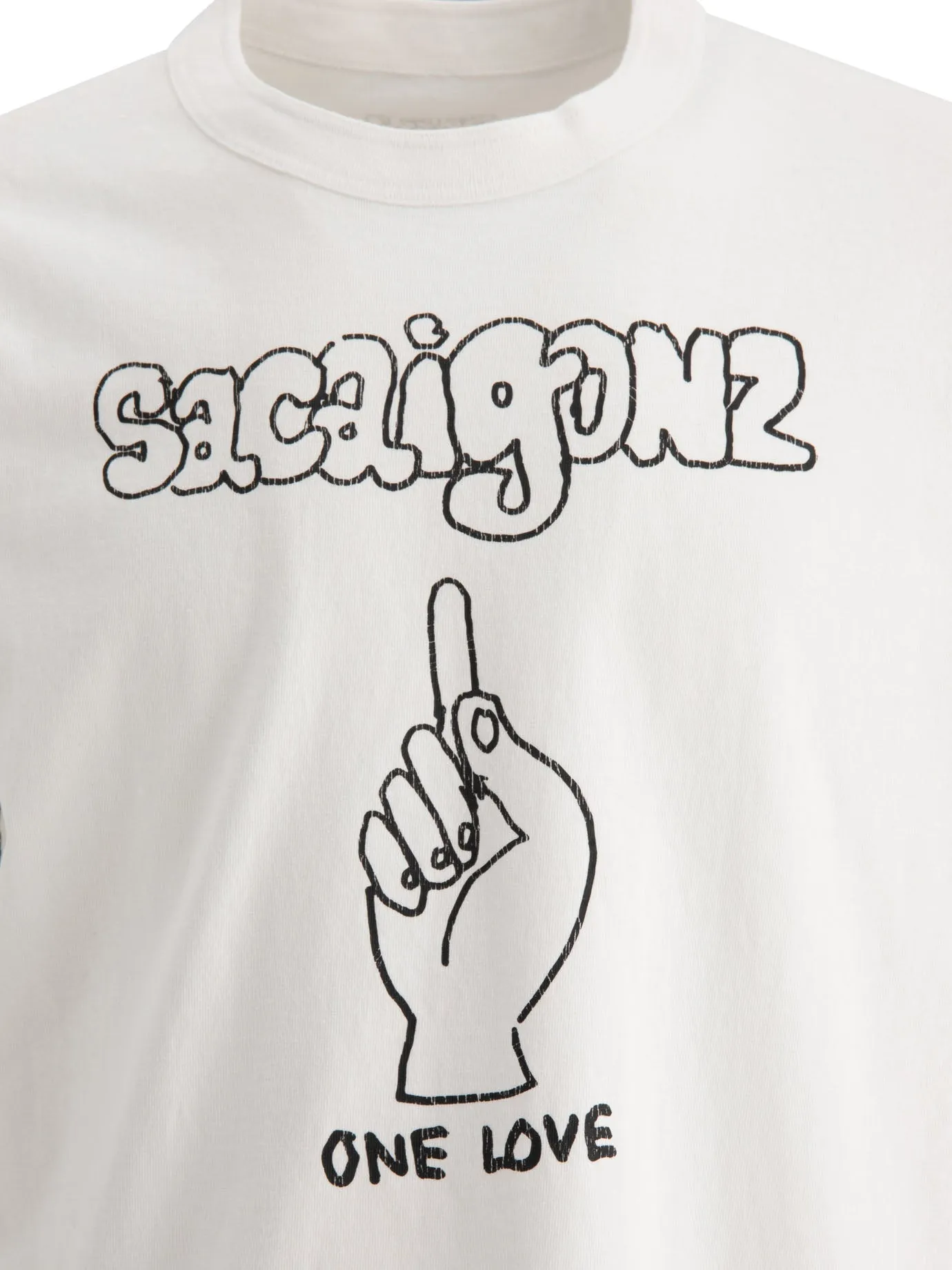 Sacaigonz T-Shirts White sold by Wanan Luxury product image thumbnail 3