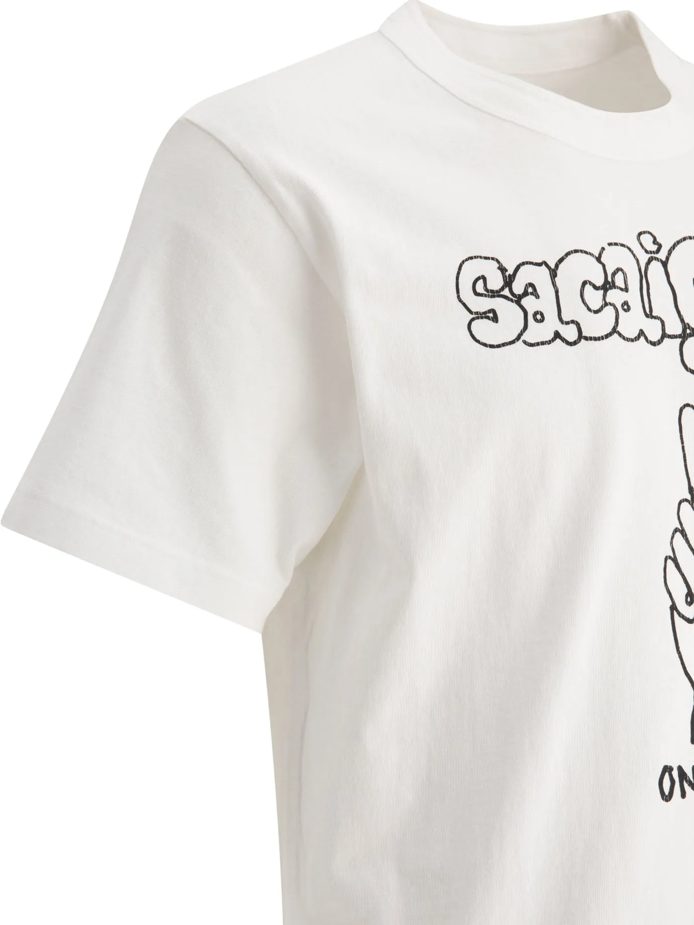 Sacaigonz T-Shirts White sold by Wanan Luxury product image thumbnail 4