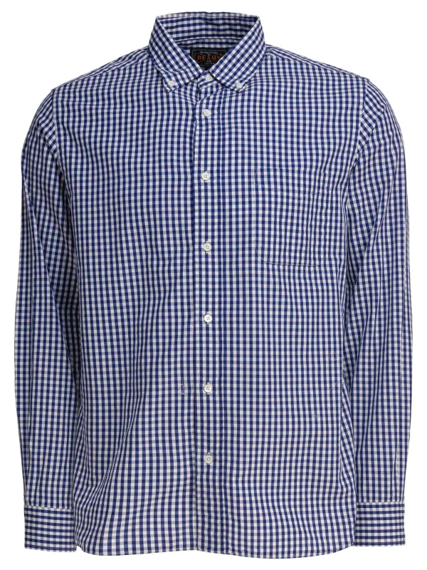 Gingham Check Shirts Blue sold by Wanan Luxury