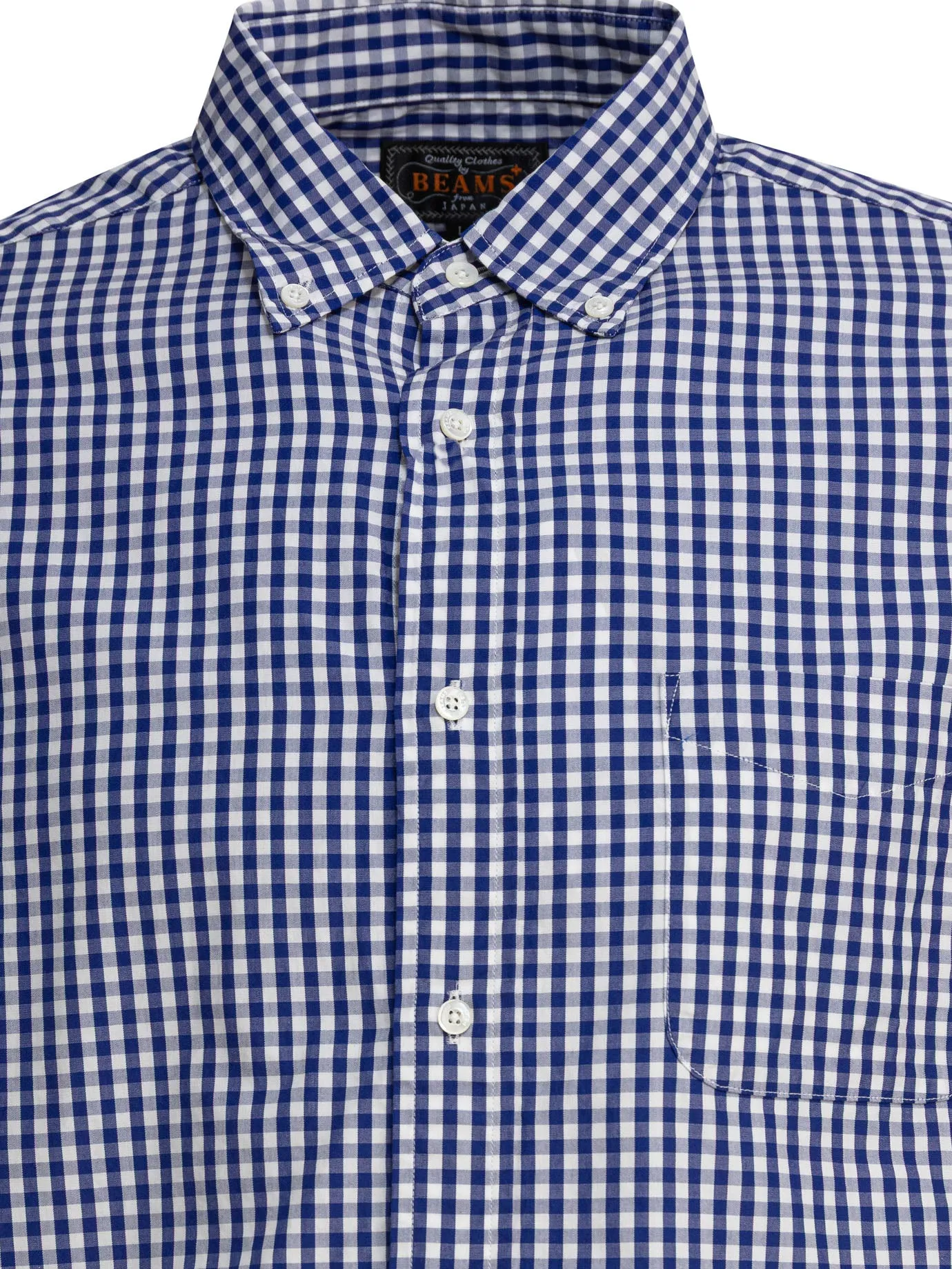 Gingham Check Shirts Blue sold by Wanan Luxury product image thumbnail 3